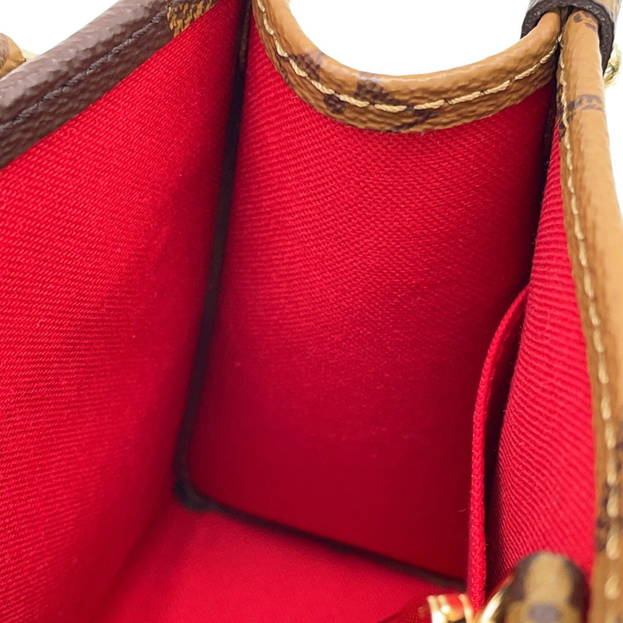 Louis Vuitton Monogram Reverse Red Color Monogram Reverse Handbag Shoulder Bag (Pre-Owned)