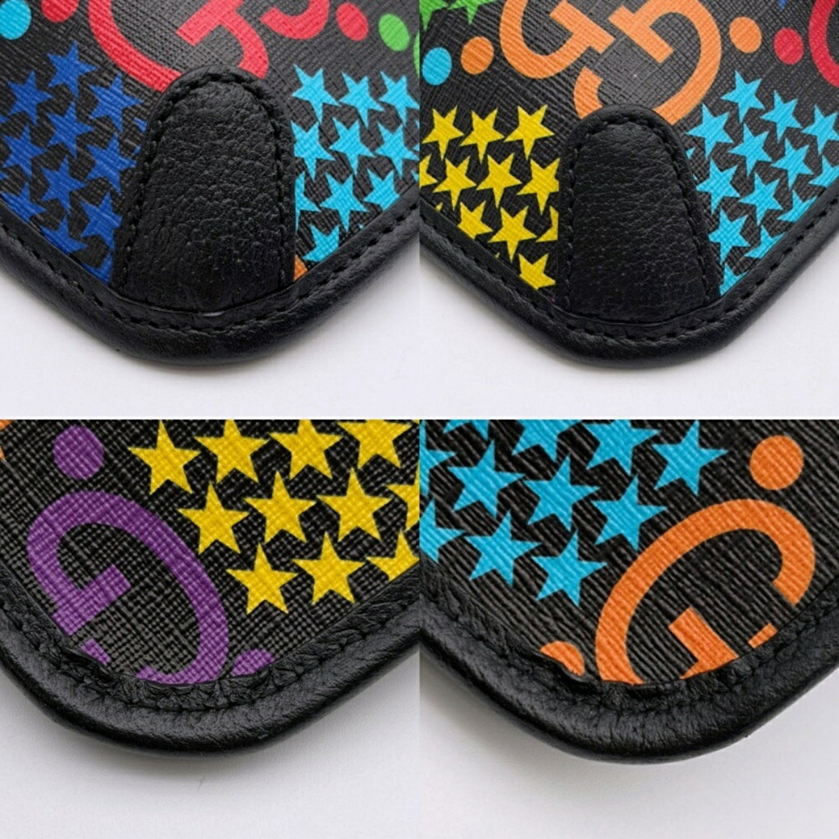 Gucci Black Multi-Color Pvc Leather Fanny Pack Sling Bag (Pre-Owned)