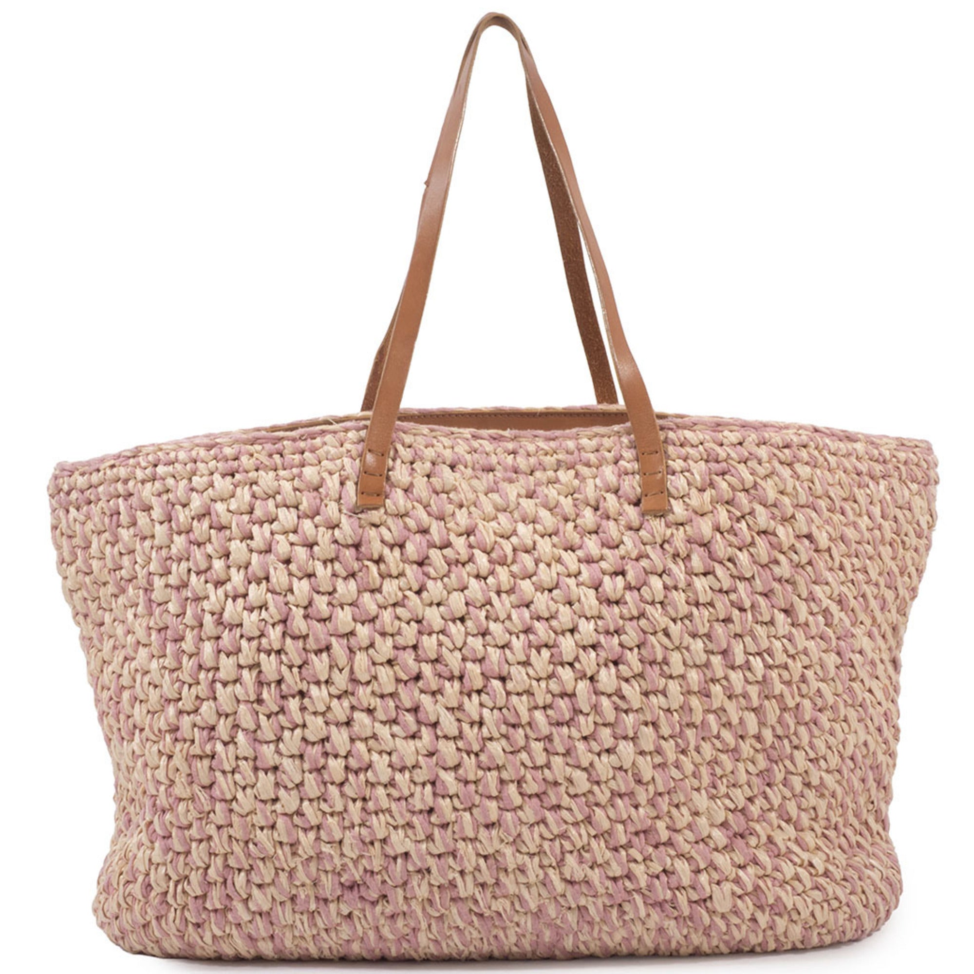 Fendi Pink Straw Tote Bag (Pre-Owned)