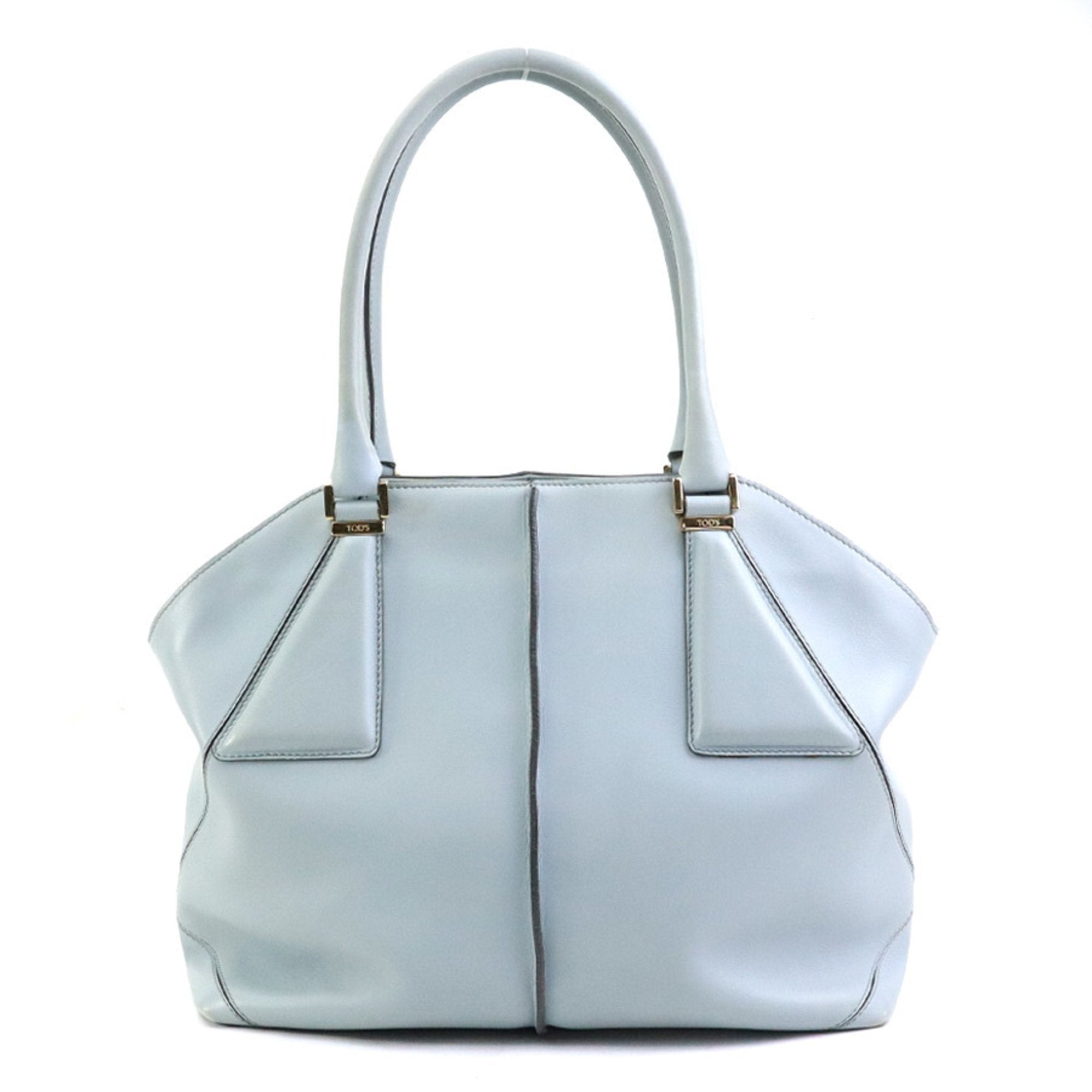 Tod's Light Blue Leather Handbag (Pre-Owned)
