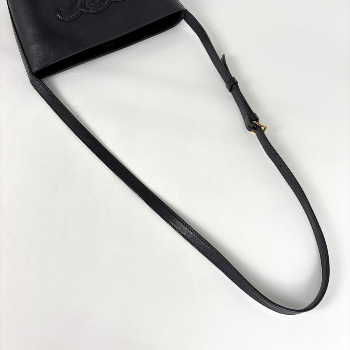 Celine Black Leather Shoulder Bag (Pre-Owned)