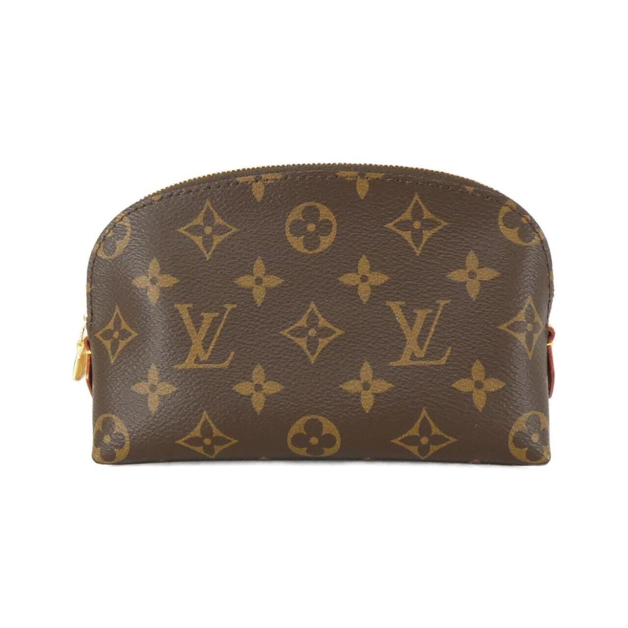 Louis Vuitton Brown Coated Canvas Handbag Pochette Pouch Wash Bag (Pre-Owned)