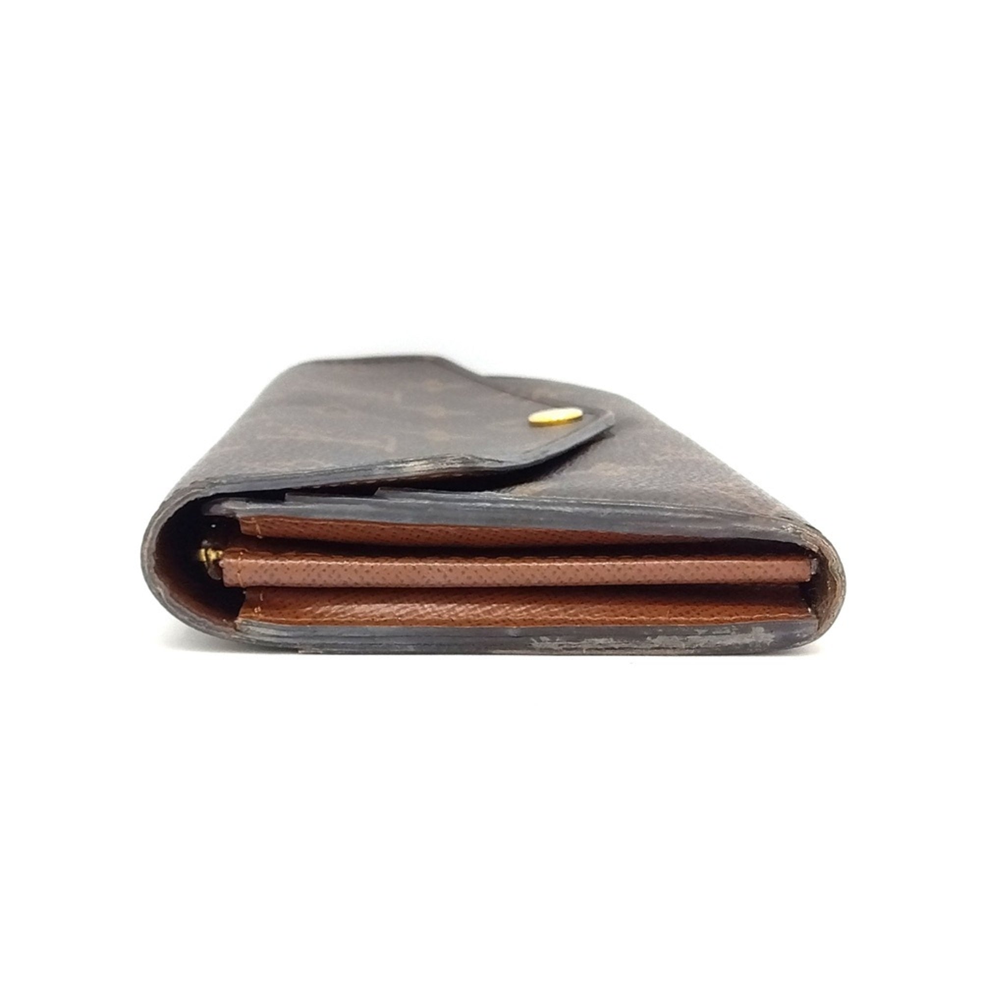 Louis Vuitton Monogram Black Monogram Long Wallet (Bi-Fold) (Pre-Owned)