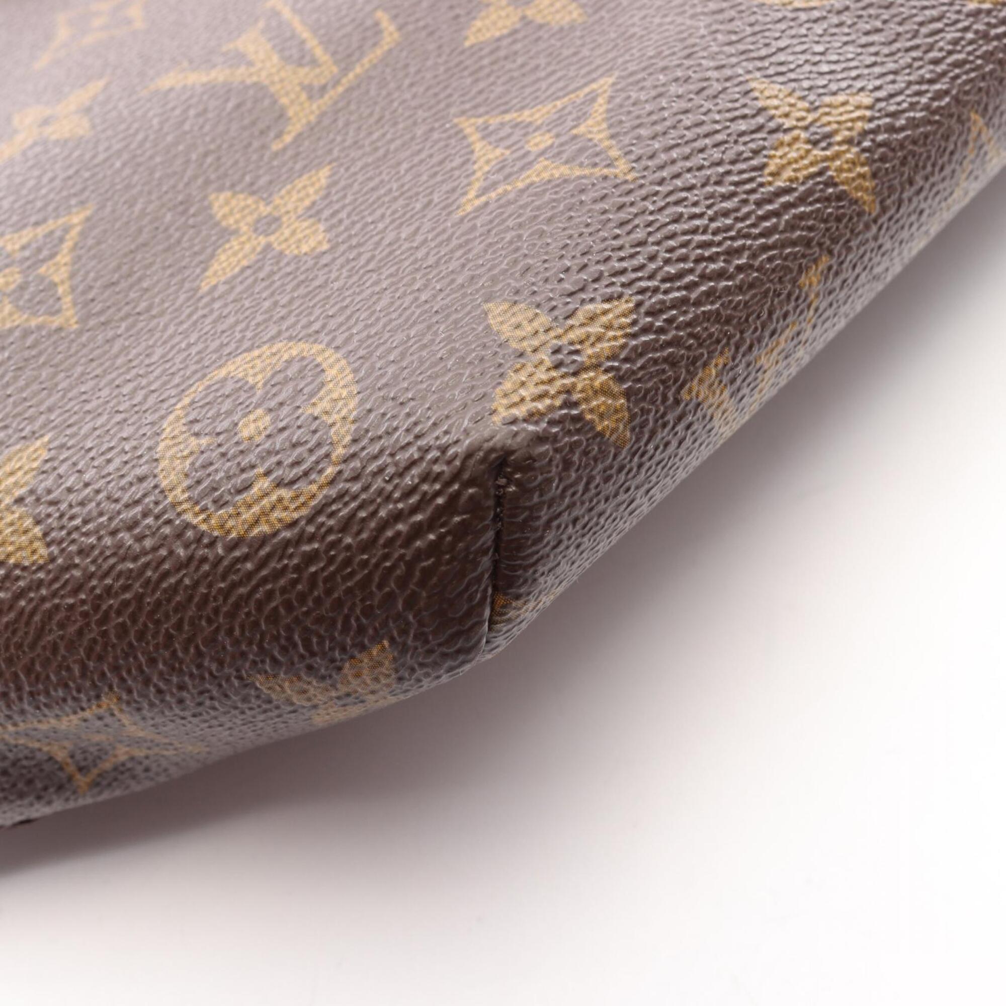 Louis Vuitton Brown Pvc Leather Handbag Tote Bag (Pre-Owned)