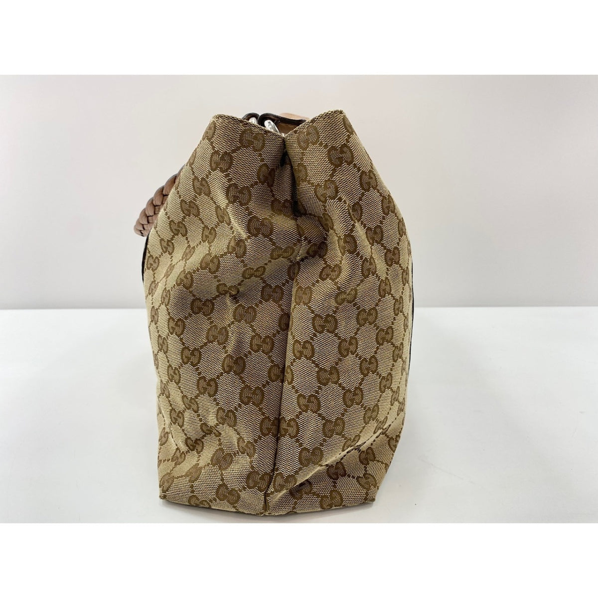 Gucci Beige Pink Tote Bag (Pre-Owned)