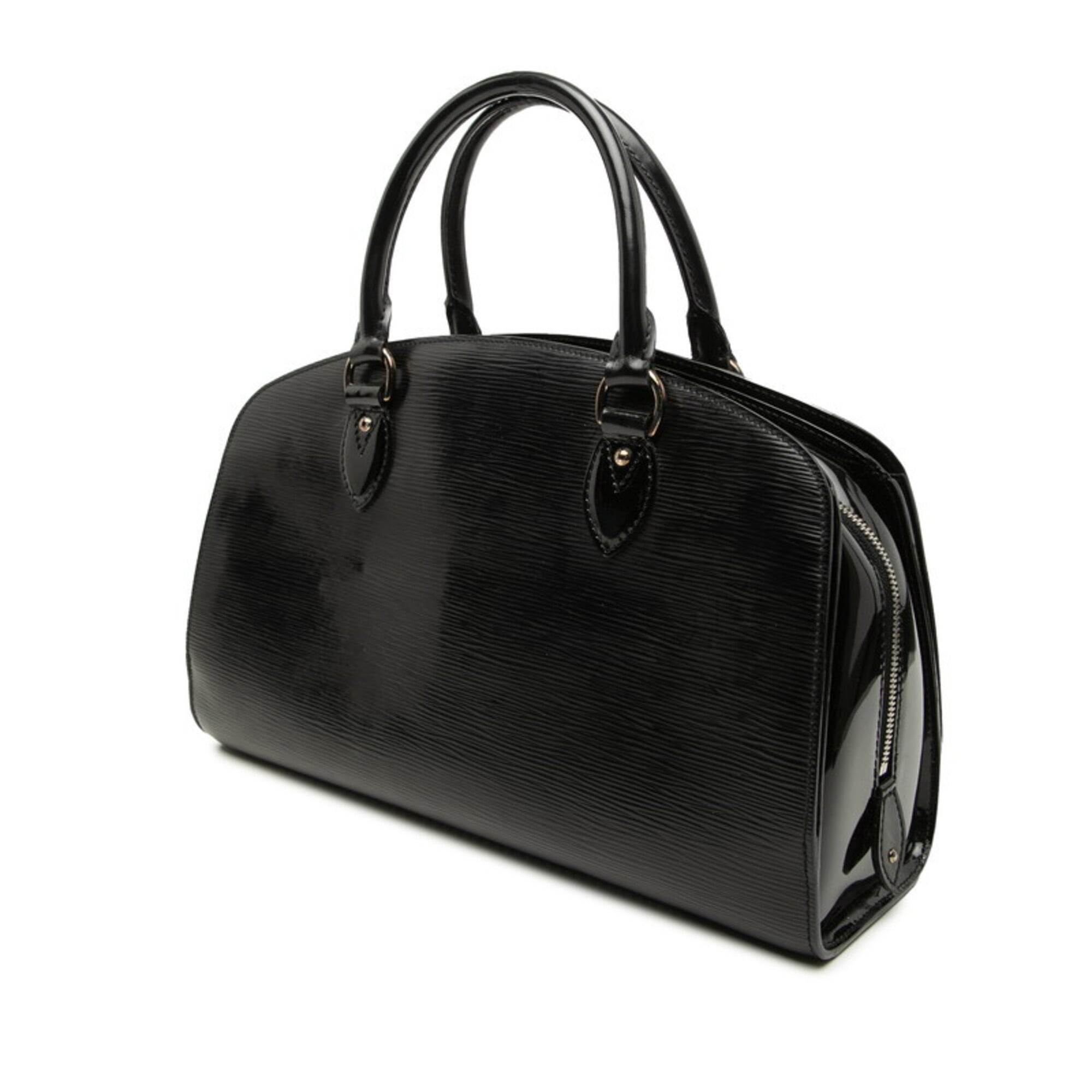 Louis Vuitton Black Noir Patent Leather Handbag (Pre-Owned)