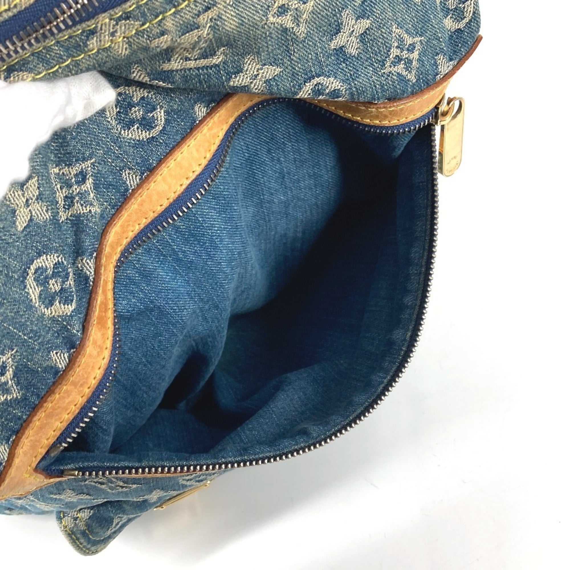 Louis Vuitton Monogram Denim Blue Monogram Denim Shoulder Bag (Pre-Owned)