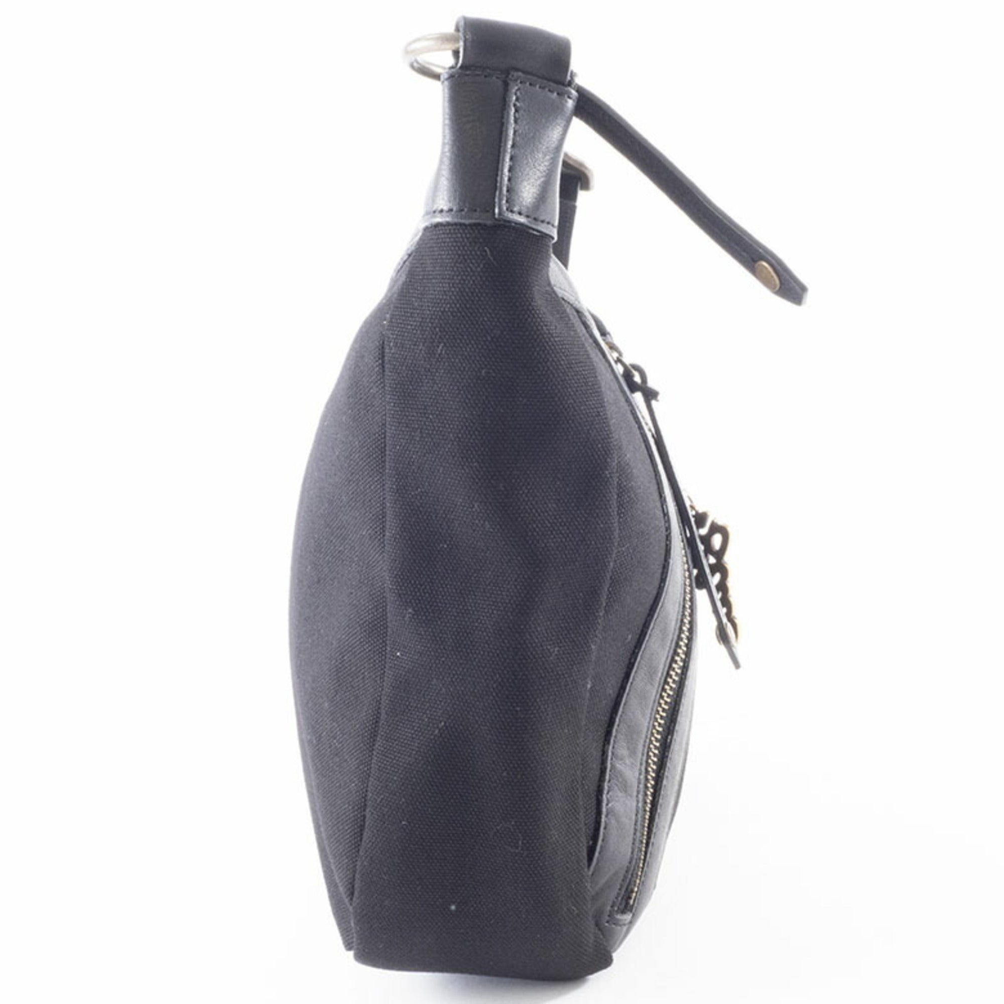Burberry Black Canvas Leather Shoulder Bag (Pre-Owned)