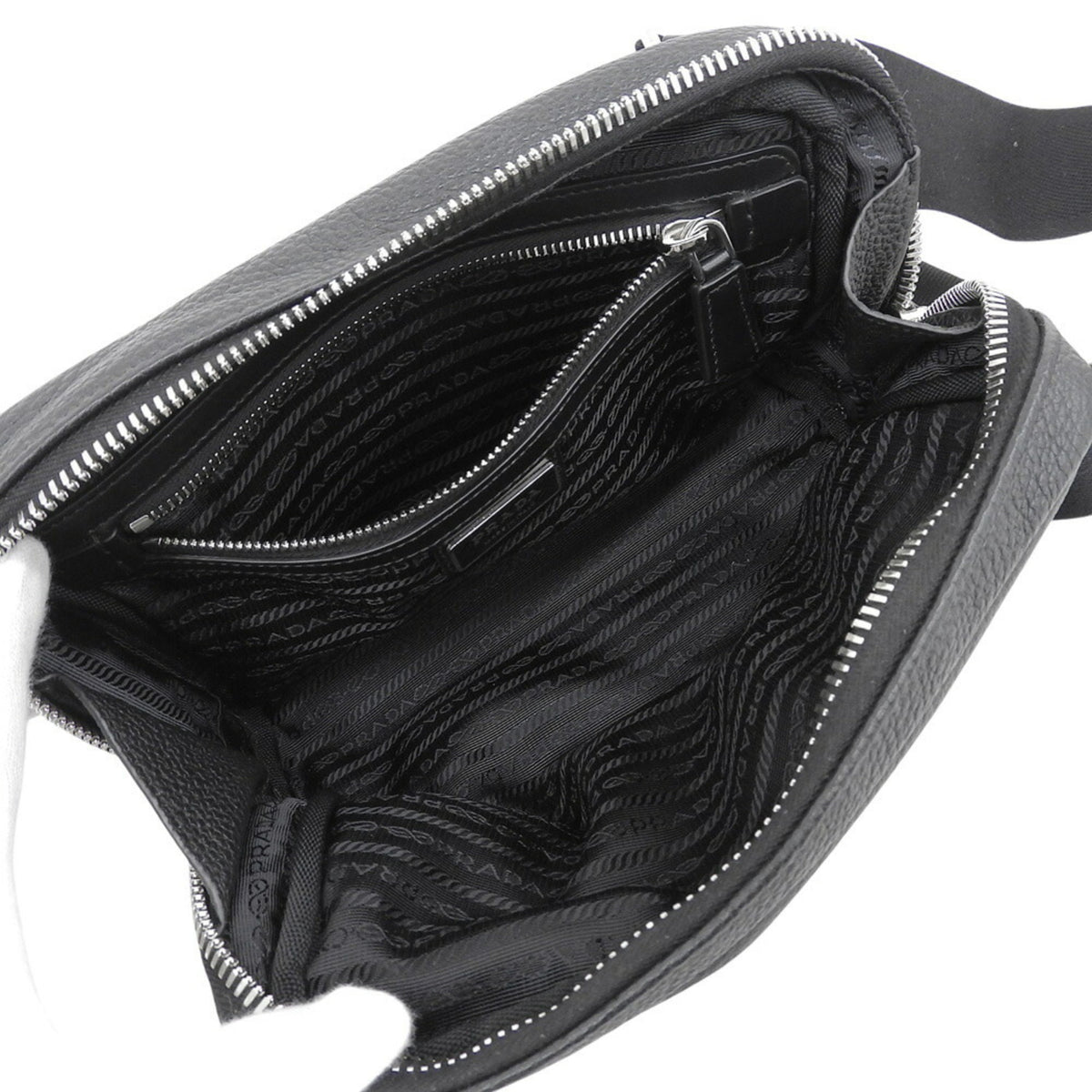 Prada Black Vitello Daino Sling Bag (Pre-Owned)