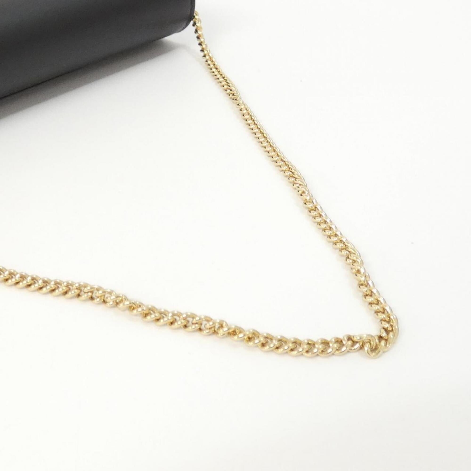Gucci Beige Black Gg Supreme Leather Chain/Shoulder Wallet (Pre-Owned)