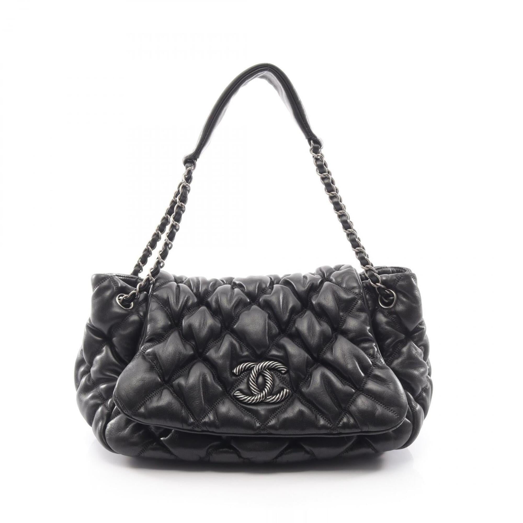 Chanel Black Handbag Shoulder Bag (Pre-Owned)