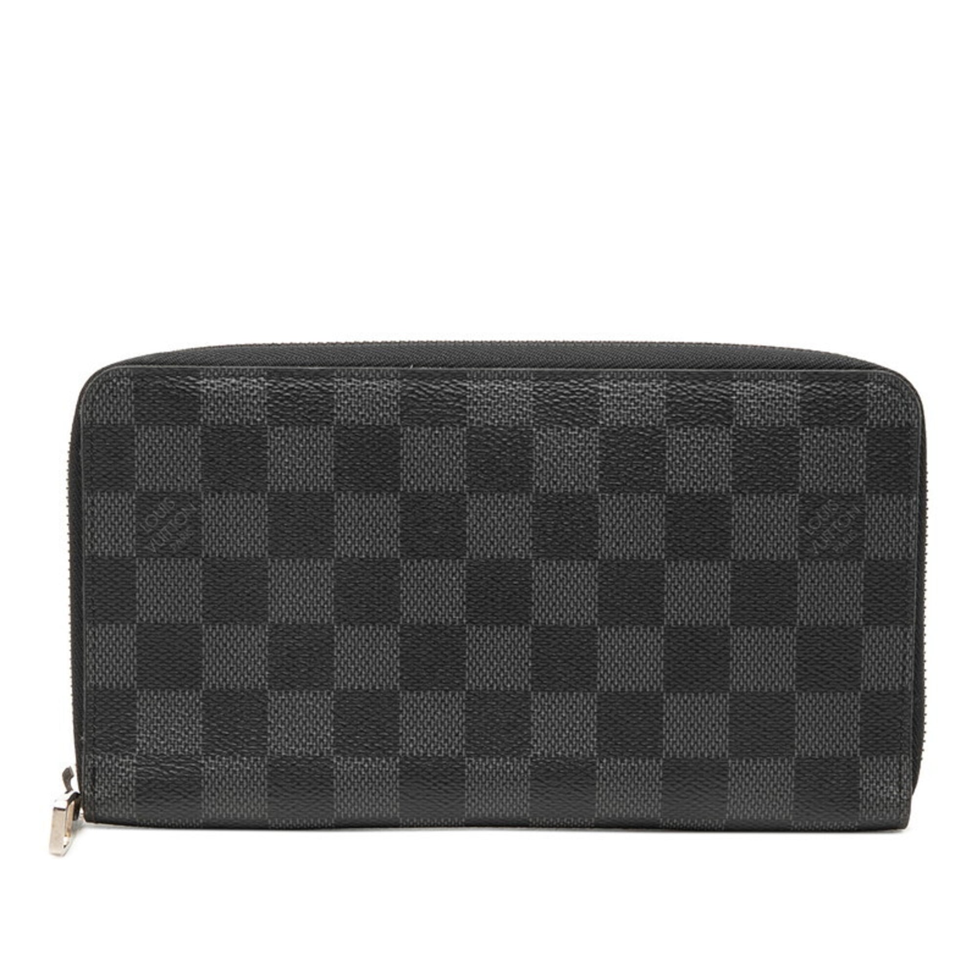 Louis Vuitton Black Damier Graphite Damier Graphite Long Wallet (Bi-Fold) (Pre-Owned)