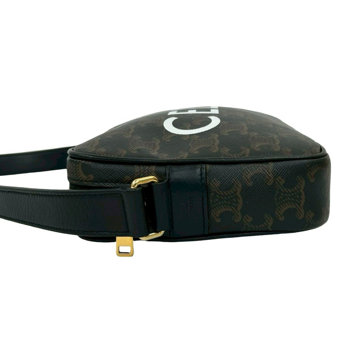 Celine Brown Leather Pvc Pochette Shoulder Bag (Pre-Owned)