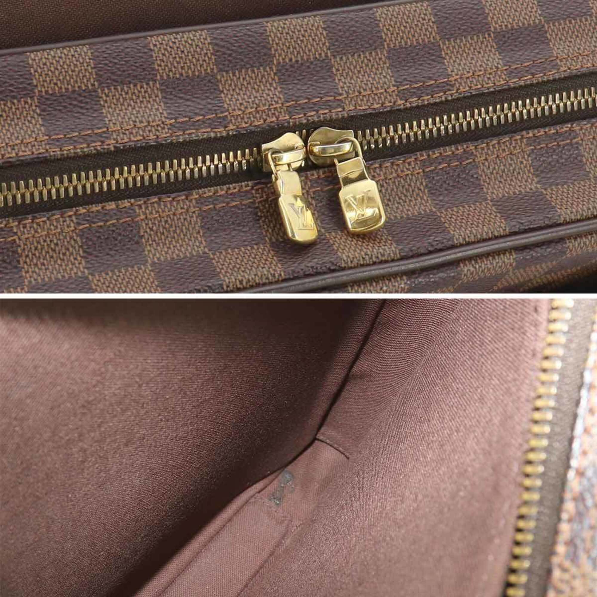 Louis Vuitton Brown Ebene Damier Canvas Handbag Shoulder Bag (Pre-Owned)