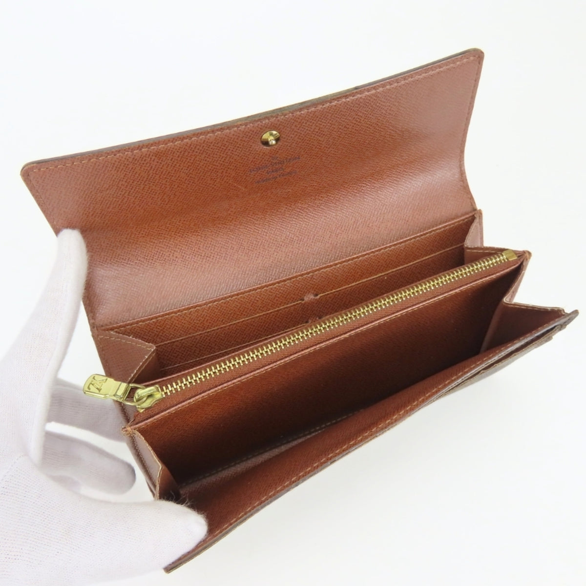 Louis Vuitton Monogram Brown Monogram Long Wallet (Bi-Fold) (Pre-Owned)