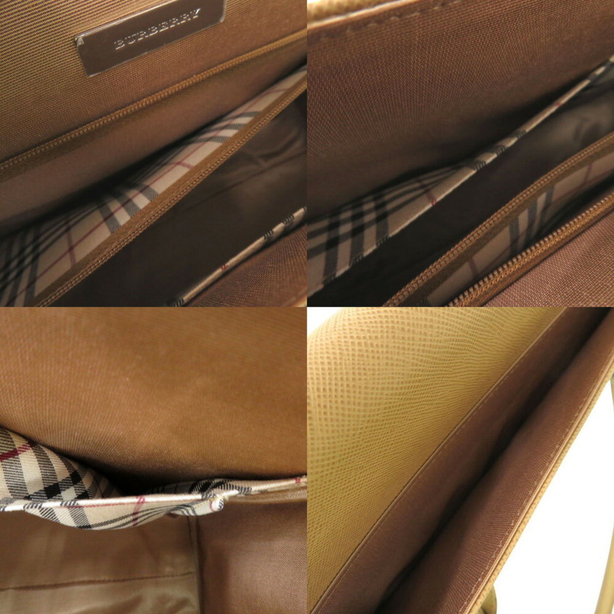 Burberry Beige Pvc Handbag (Pre-Owned)