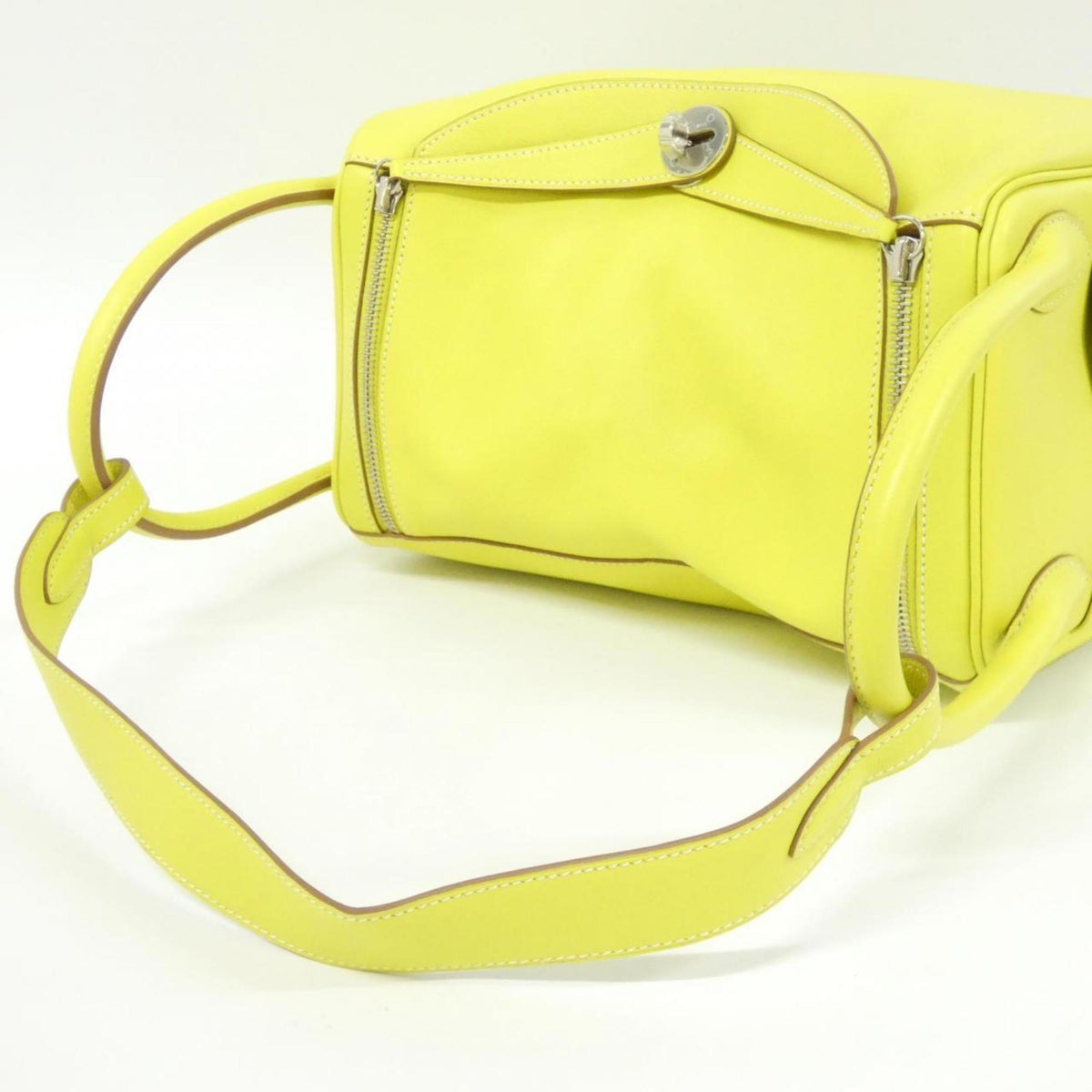 Hermes Lime Yellow Swift Leather Shoulder Bag (Pre-Owned)