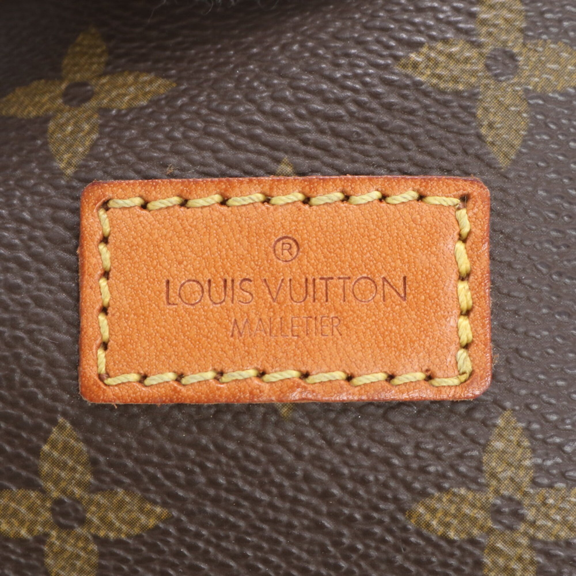 Louis Vuitton Brown Monogram Leather Coated Canvas Shoulder Bag (Pre-Owned)