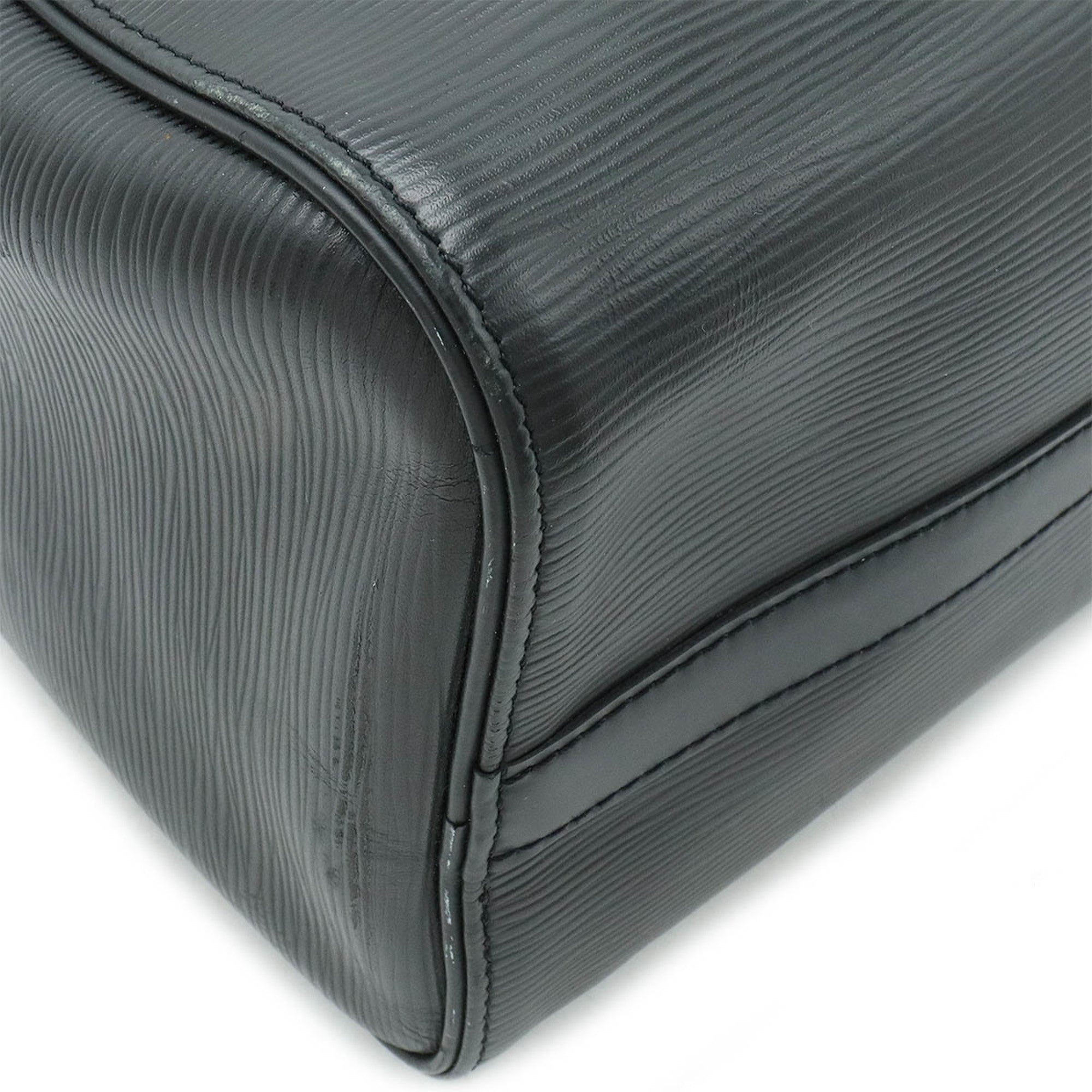 Louis Vuitton Noir Epi Leather Boston Bag Handbag (Pre-Owned)