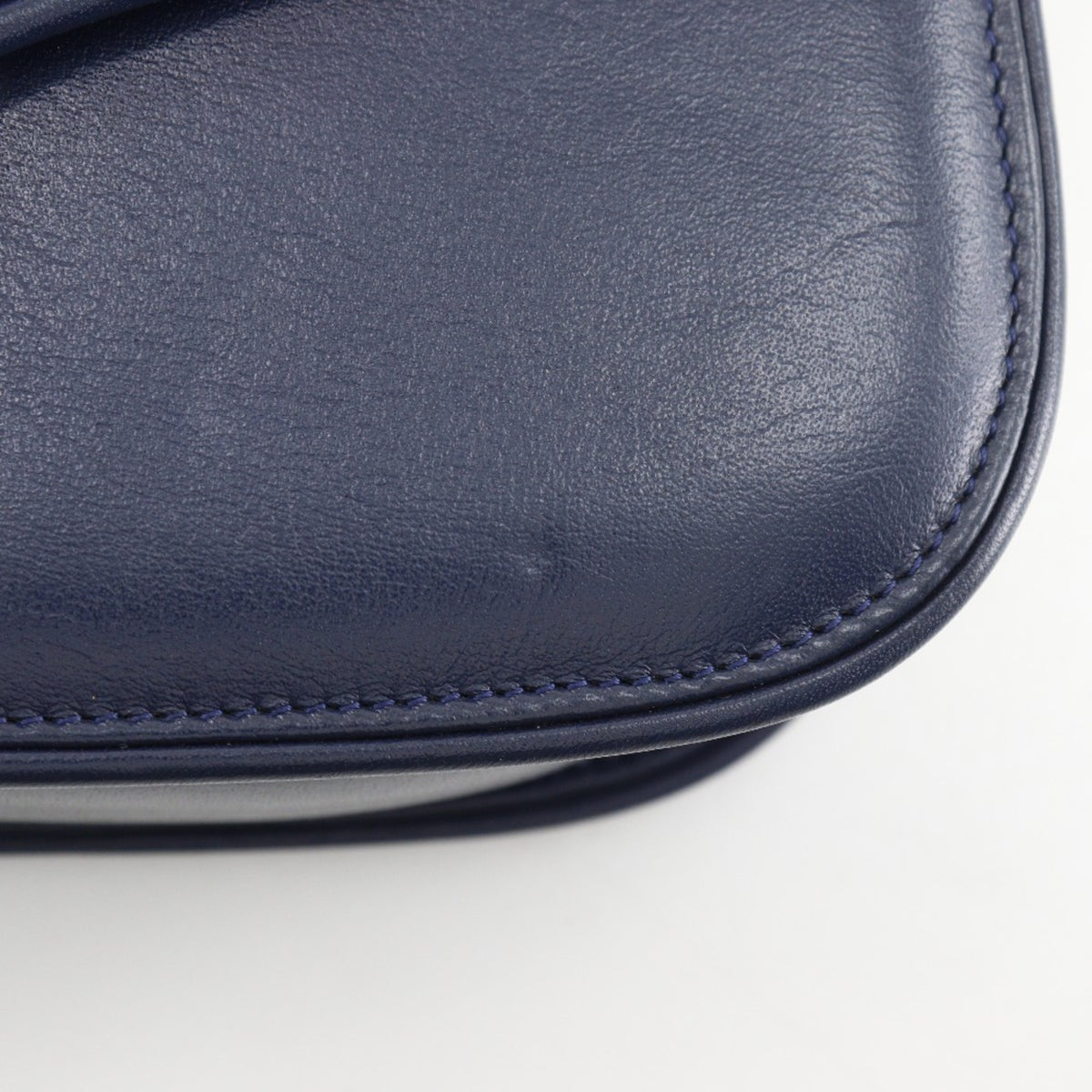 Gucci Navy Leather Shoulder Bag (Pre-Owned)