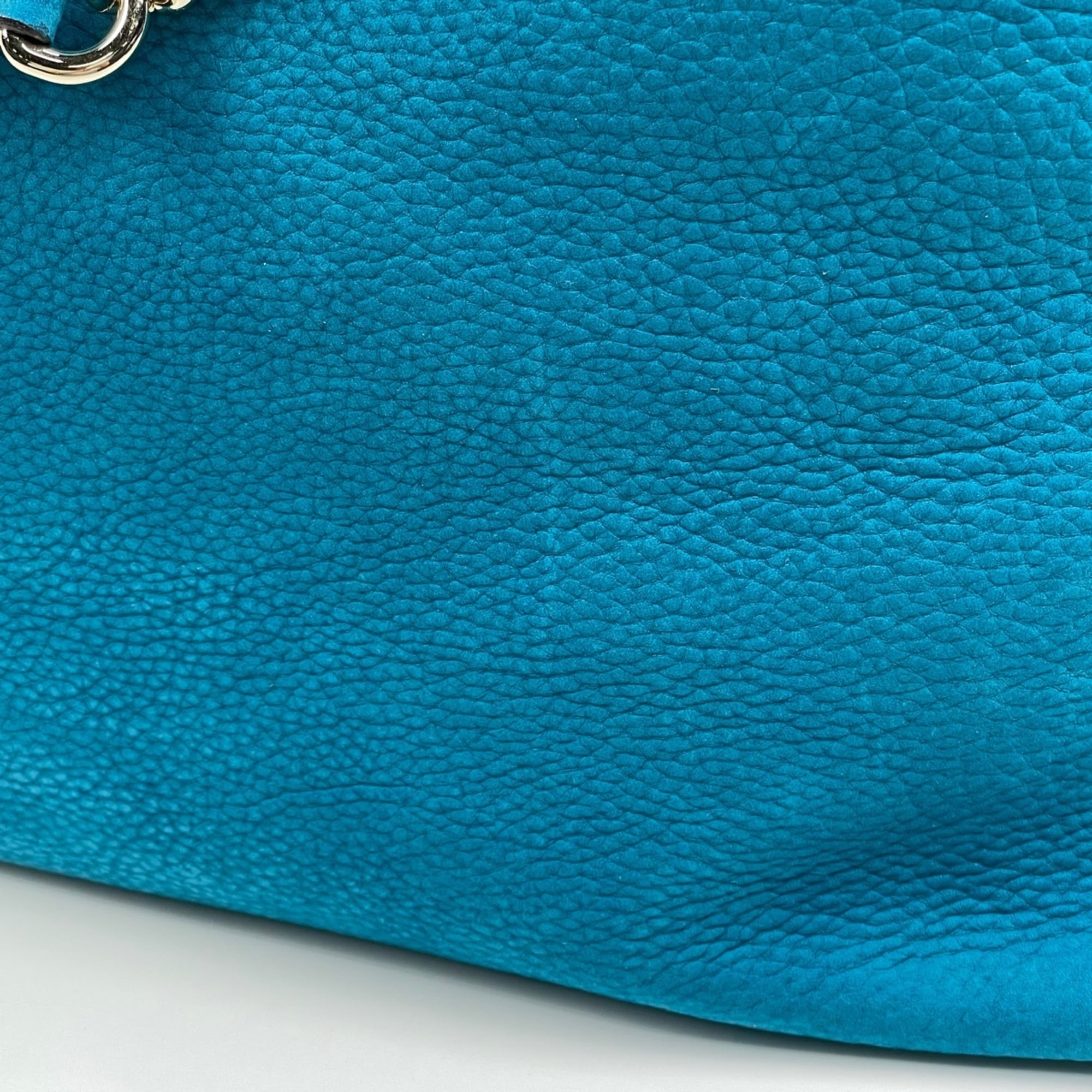 Gucci Soho Blue Leather Shoulder Bag (Pre-Owned)