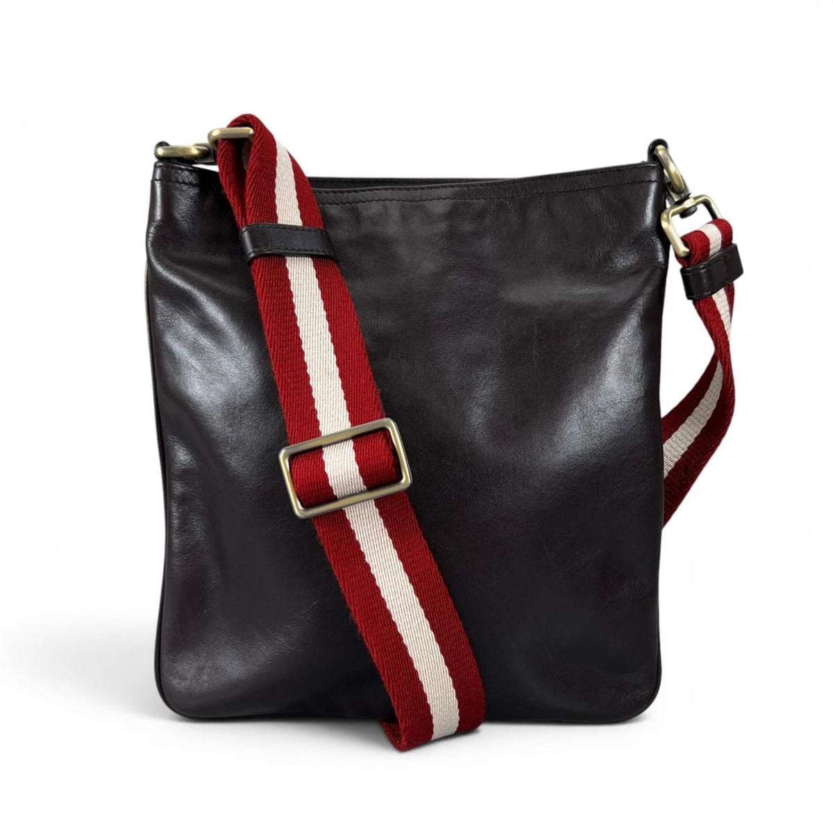 Bally Dark Brown Leather Shoulder Bag (Pre-Owned)