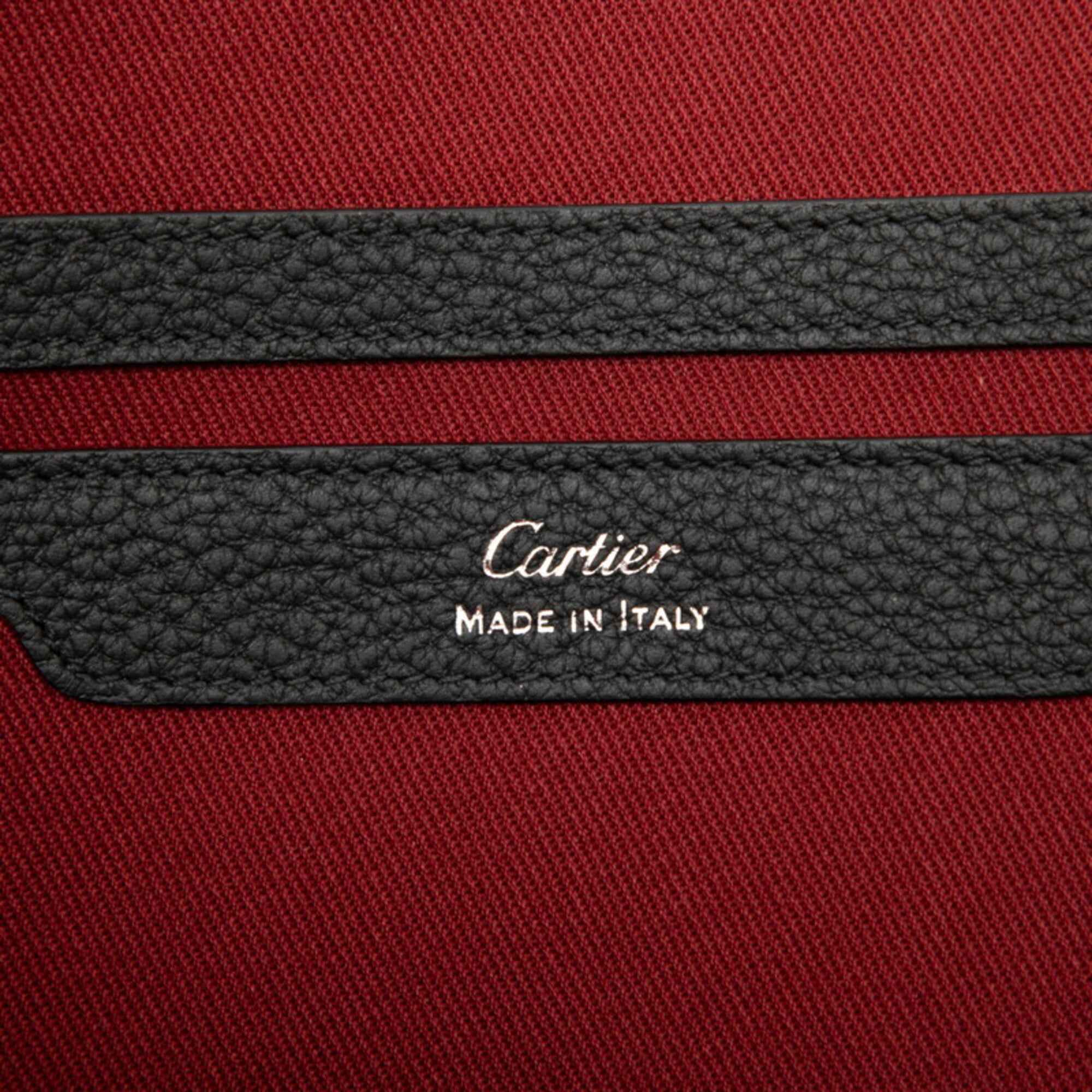 Cartier Must Black Leather Clutch Bag (Pre-Owned)