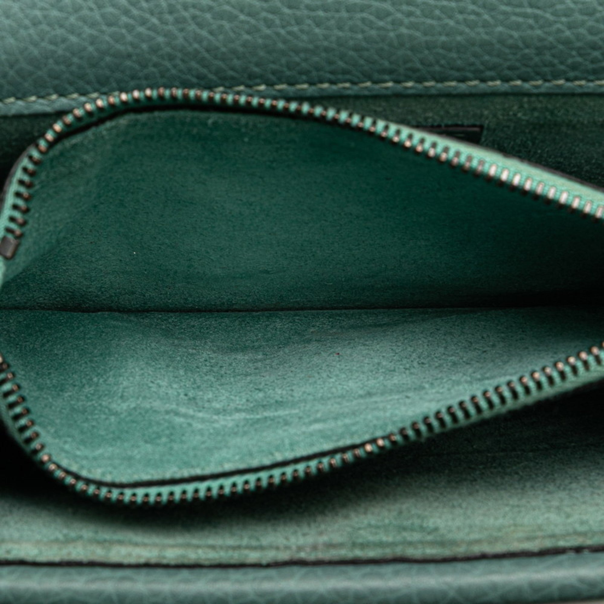 Valentino Green Leather Shoulder Bag (Pre-Owned)