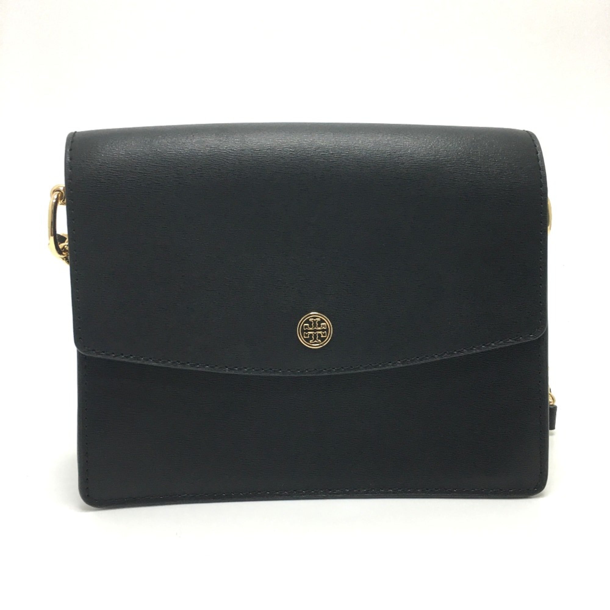 Tory Burch Black Leather Shoulder Bag (Pre-Owned)