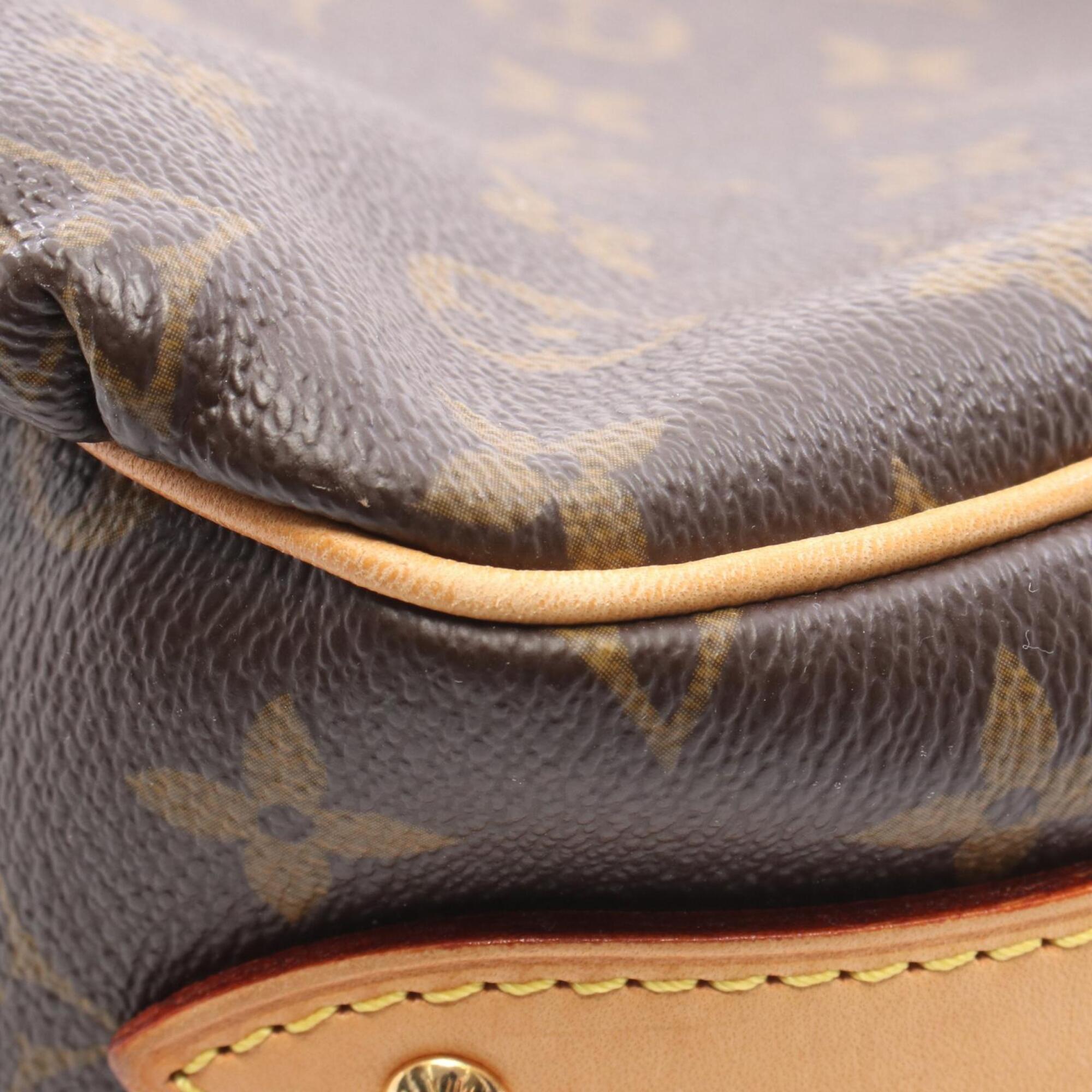 Louis Vuitton Brown Coated Canvas Pvc Monogram Leather Handbag Shoulder Bag (Pre-Owned)