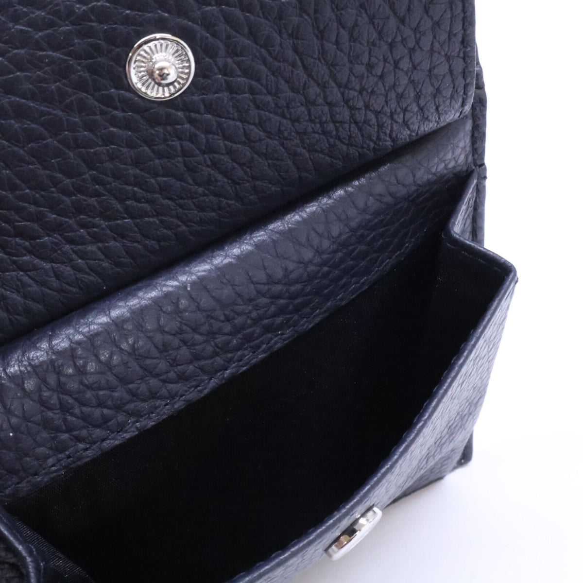 Bally Dark Navy Leather Wallet (Bi-Fold) (Pre-Owned)