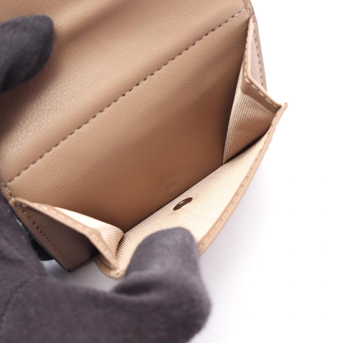 Loewe Brown Leather Wallet (Tri-Fold) (Pre-Owned)