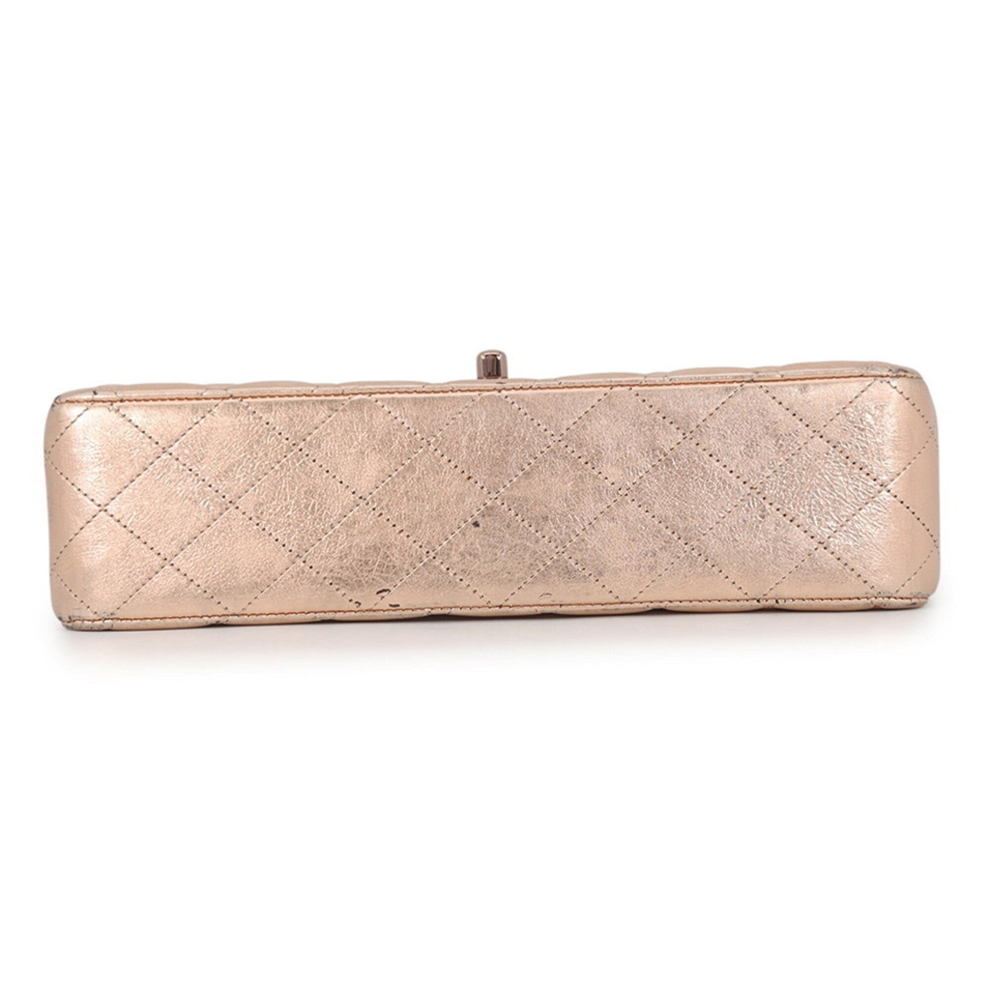 Chanel Gold Pink Handbag Shoulder Bag (Pre-Owned)