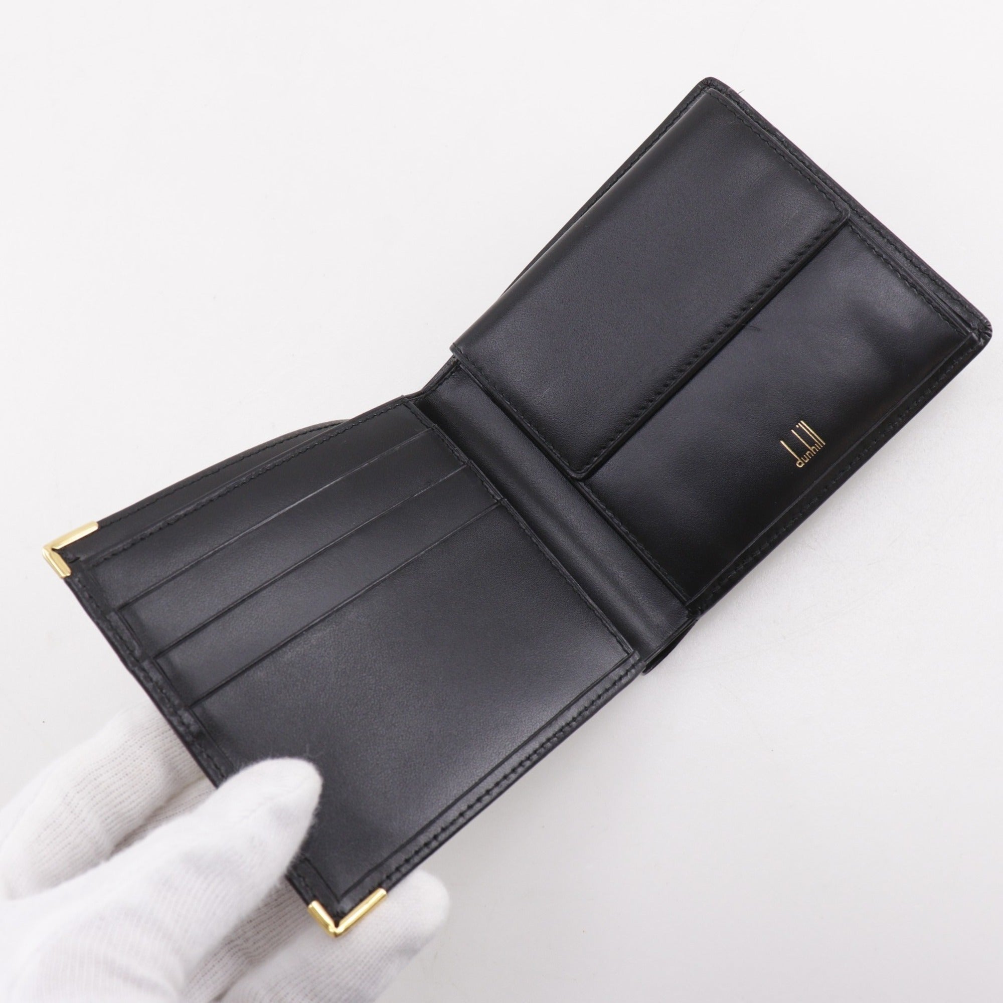 Dunhill Black Leather Wallet (Bi-Fold) (Pre-Owned)