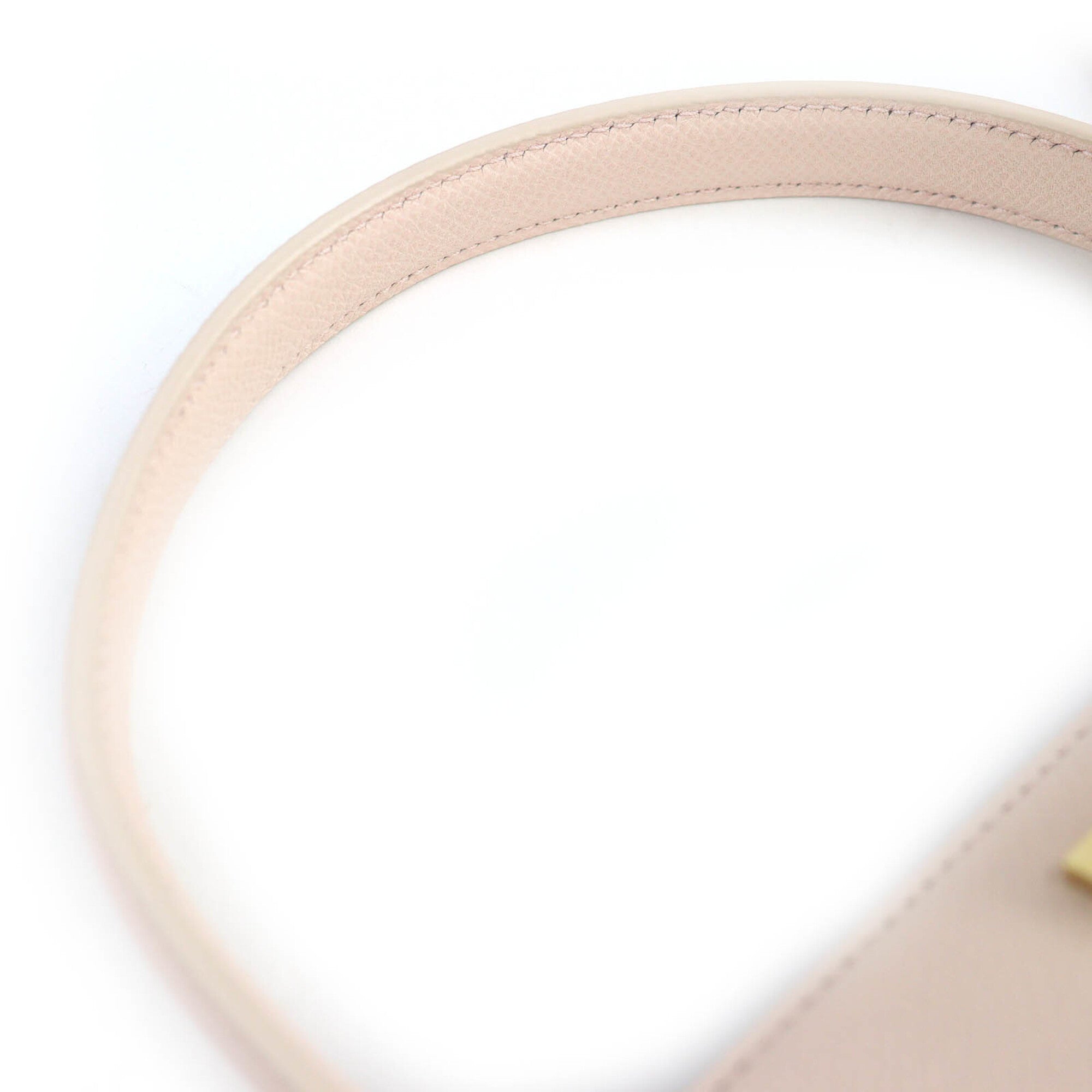 Salvatore Ferragamo Gancini Gold Leather Handbag Shoulder Bag (Pre-Owned)
