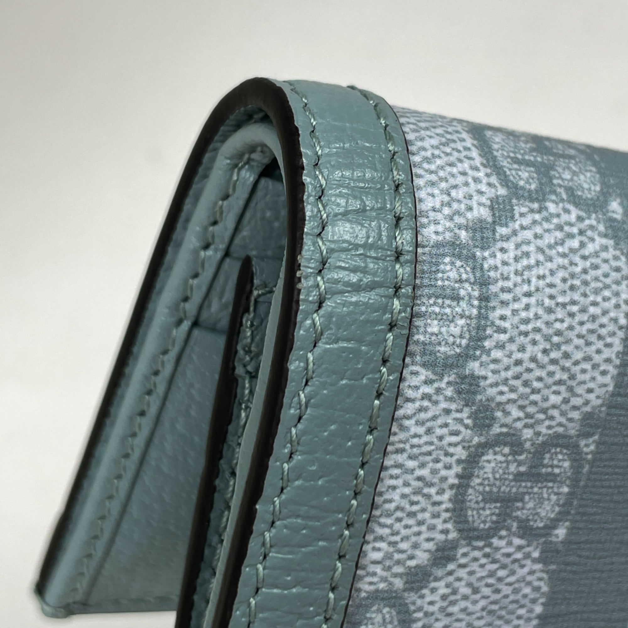 Gucci Ophidia Light Blue Coated Canvas Leather Wallet (Bi-Fold) (Pre-Owned)
