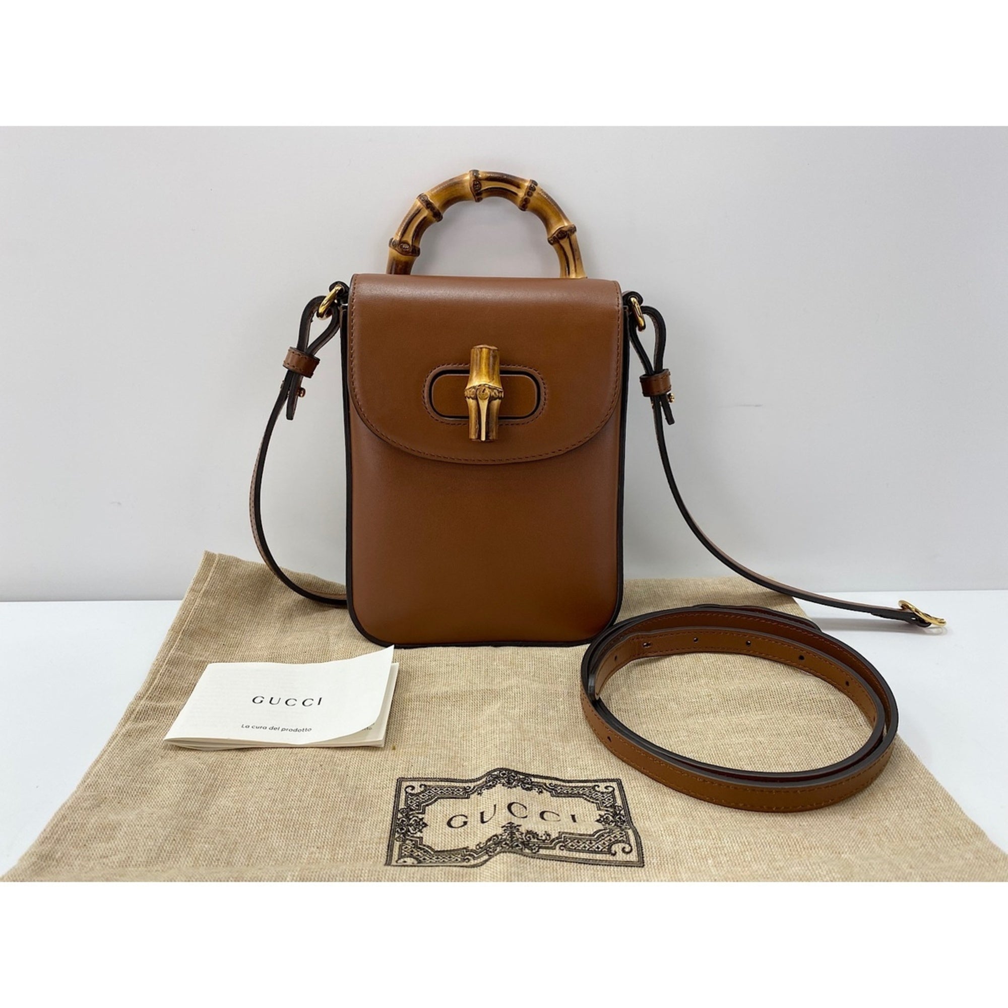 Gucci Bamboo Brown Shoulder Bag (Pre-Owned)
