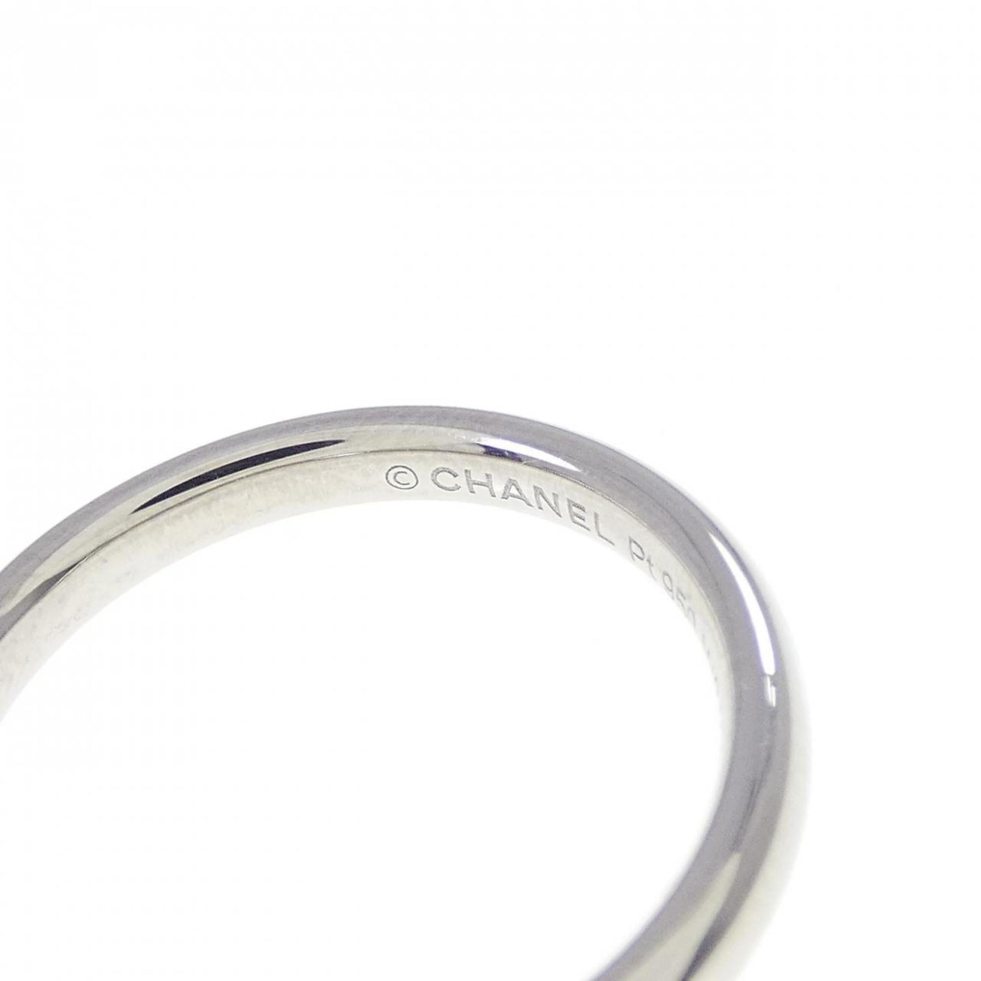 Chanel Platinum 950 Band Ring (Pre-Owned)