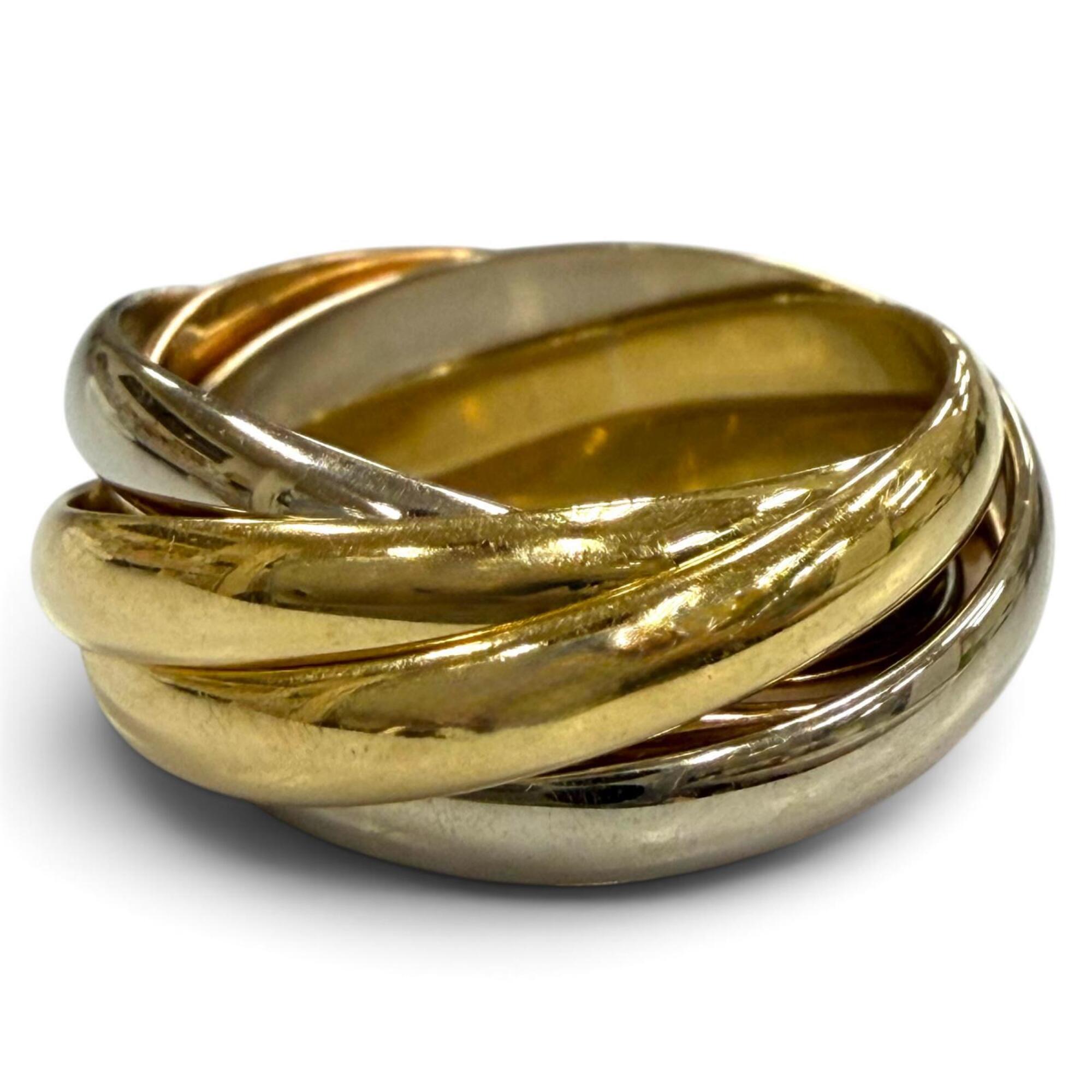 Cartier Pink Gold White Gold Yellow Gold Yellow Gold (18K) Pink Gold (18K) White Gold (18K) Band Ring (Pre-Owned)