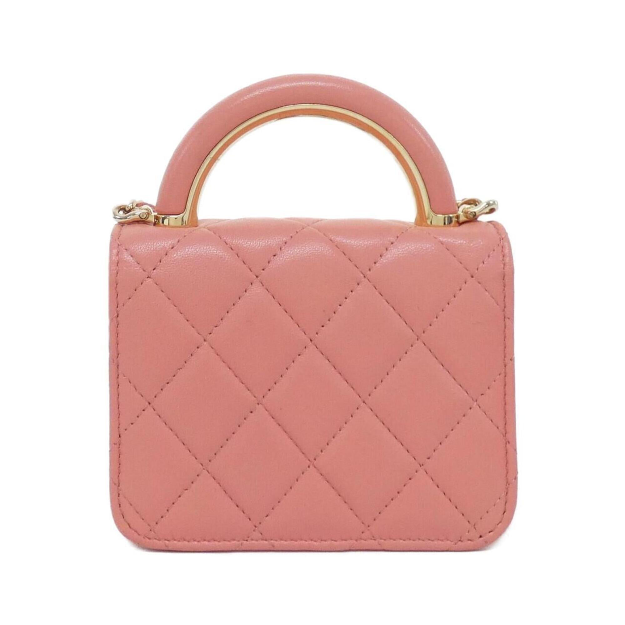 Chanel Pink Leather Shoulder Bag (Pre-Owned)