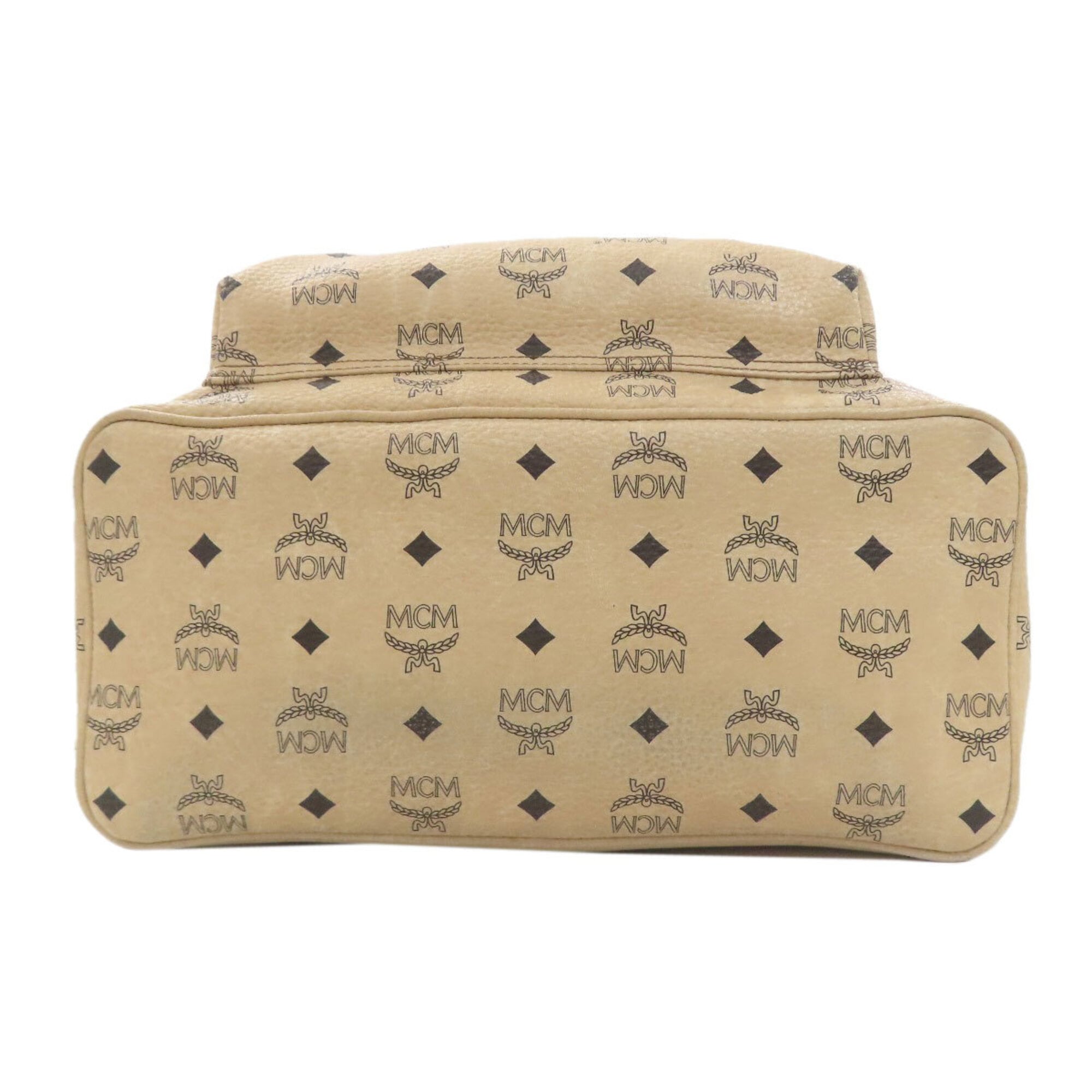Mcm Beige Pvc Backpack (Pre-Owned)
