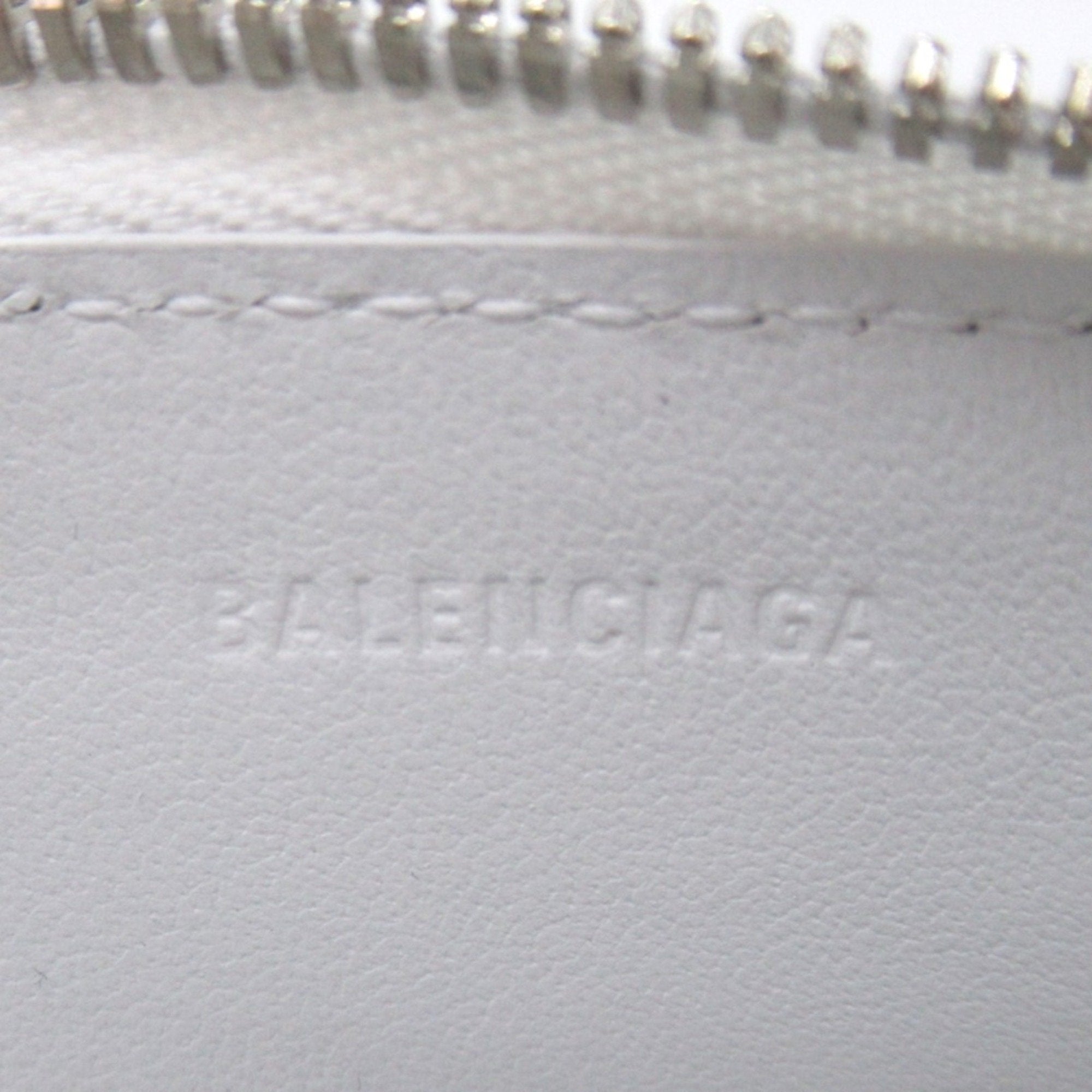 Balenciaga White Leather Card Wallet