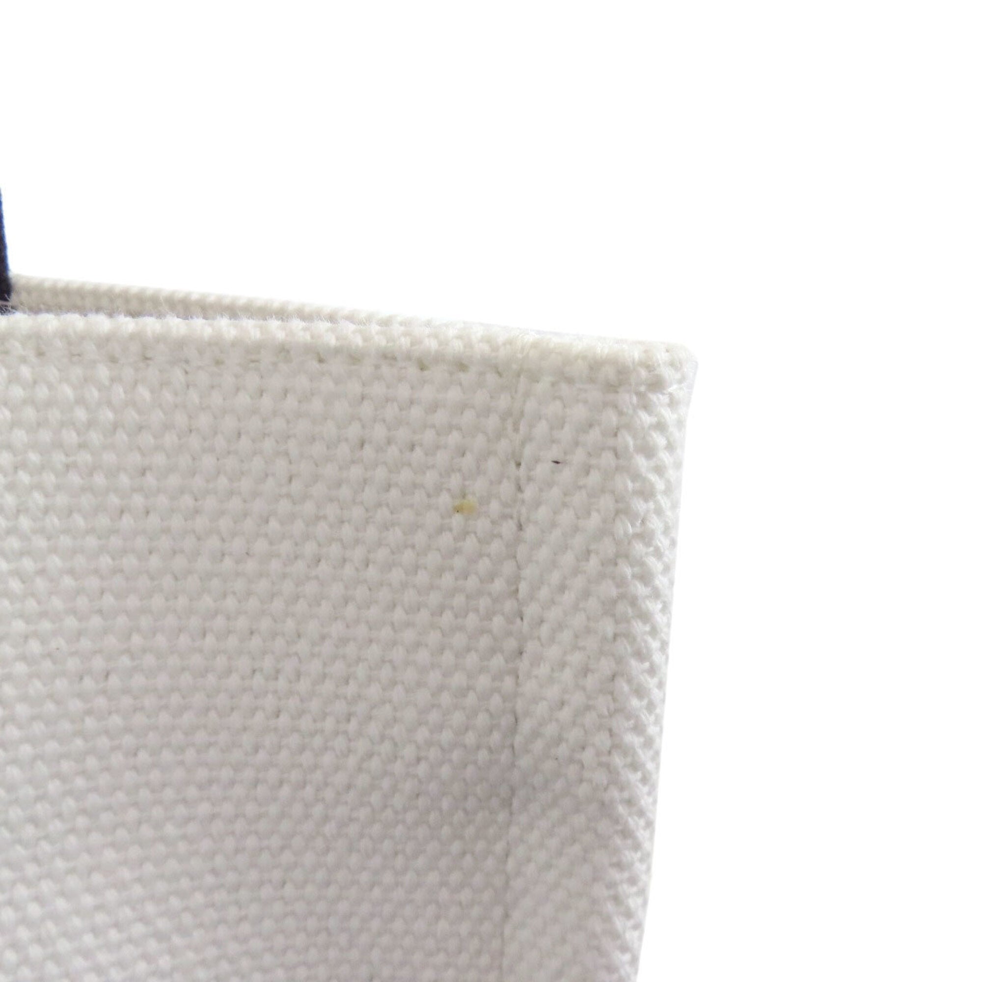 Marni Black White Canvas Tote Bag (Pre-Owned)