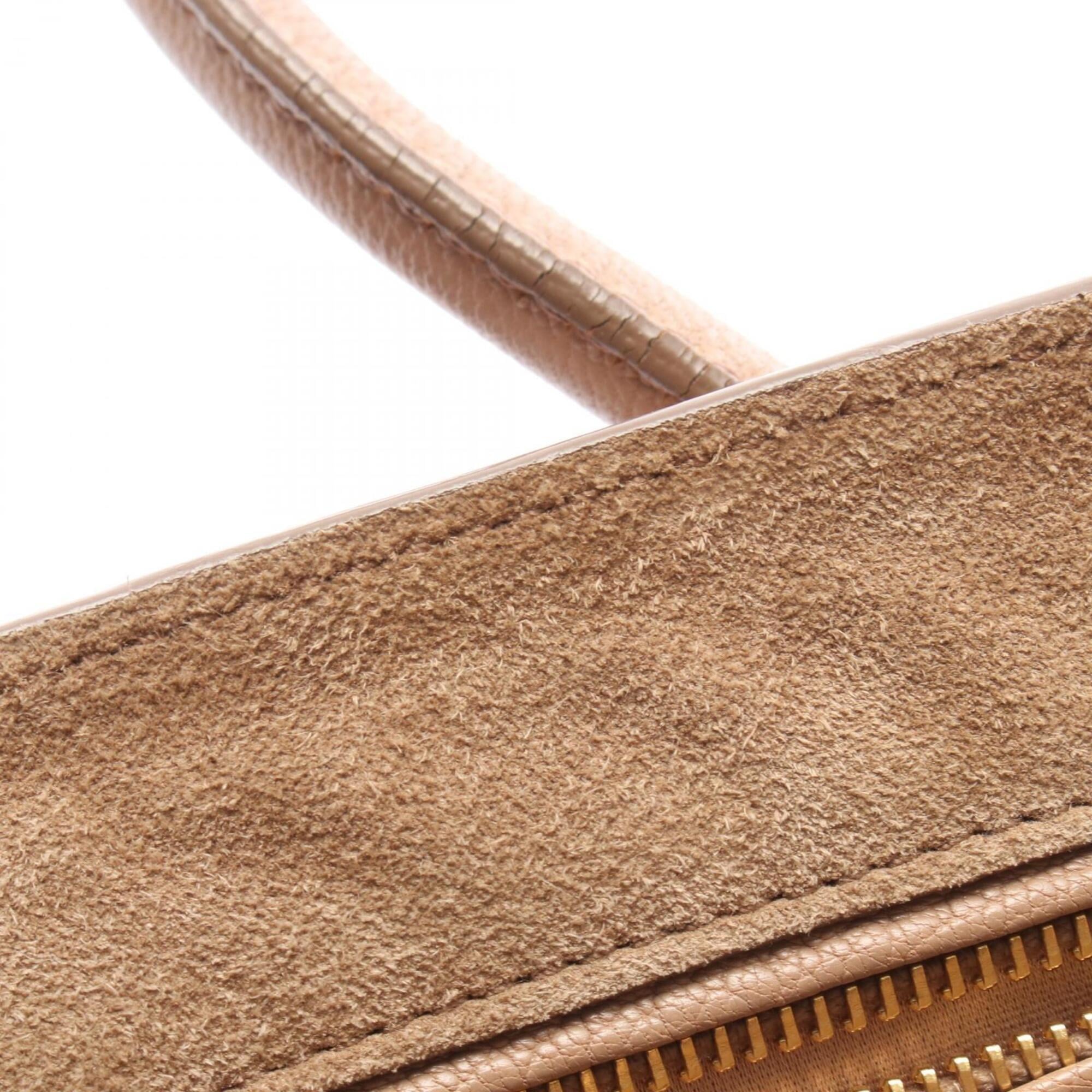 Miu Miu Beige Pink Leather Handbag (Pre-Owned)