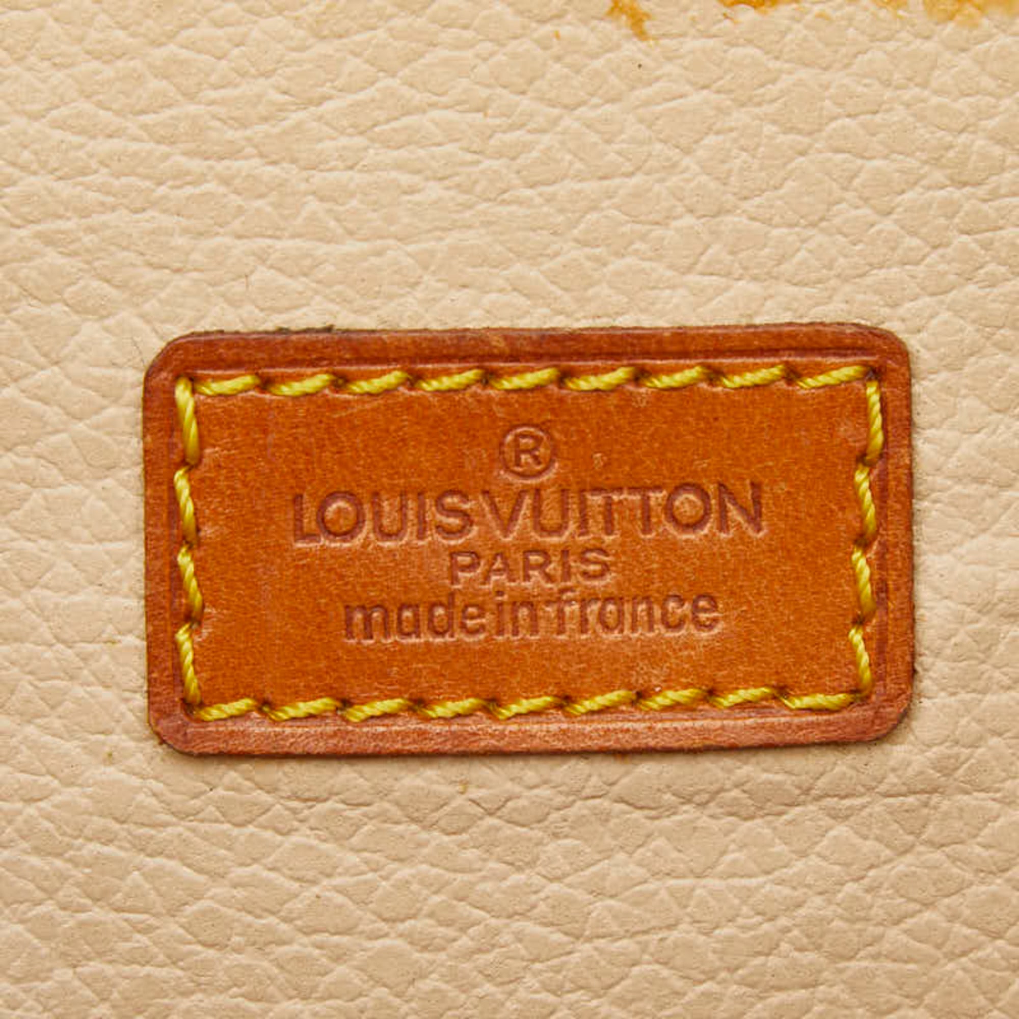 Louis Vuitton Brown Pvc Leather Handbag Tote Bag (Pre-Owned)