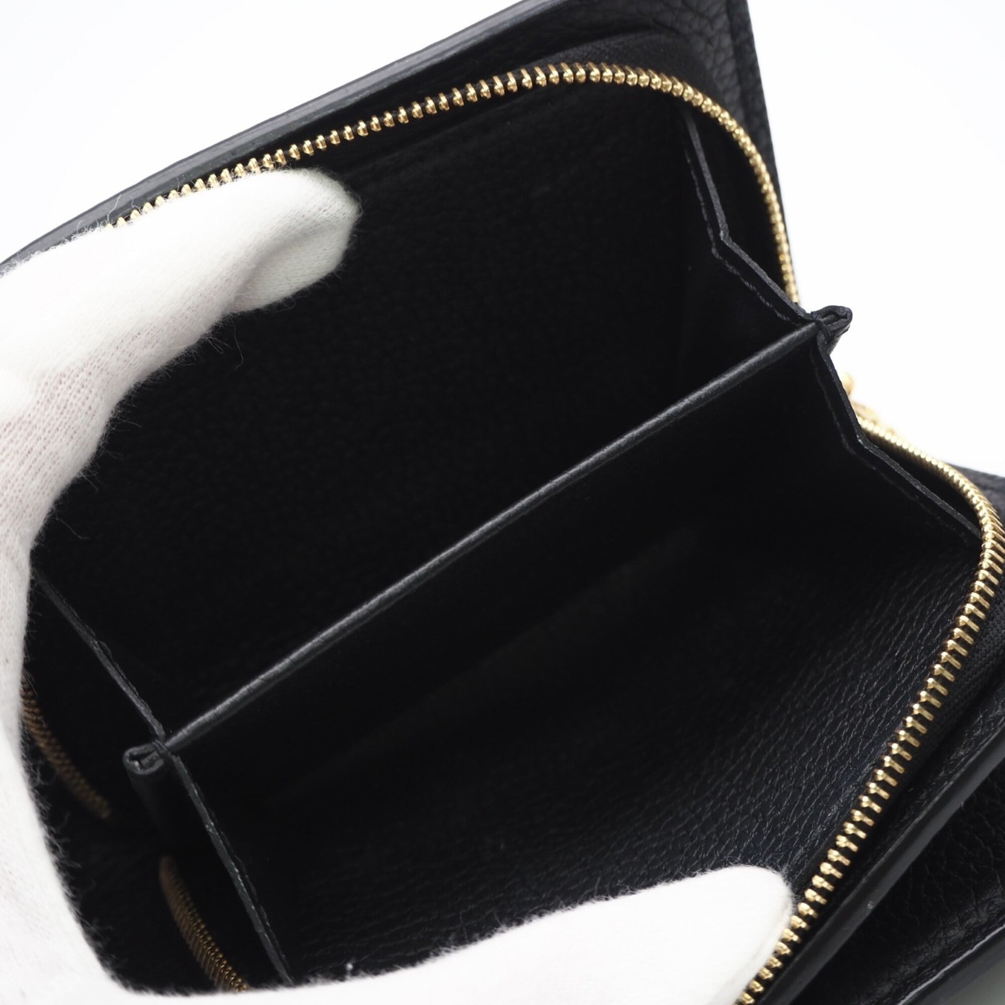 Louis Vuitton Monogram Empreinte Black Noir Leather Wallet (Bi-Fold) (Pre-Owned)