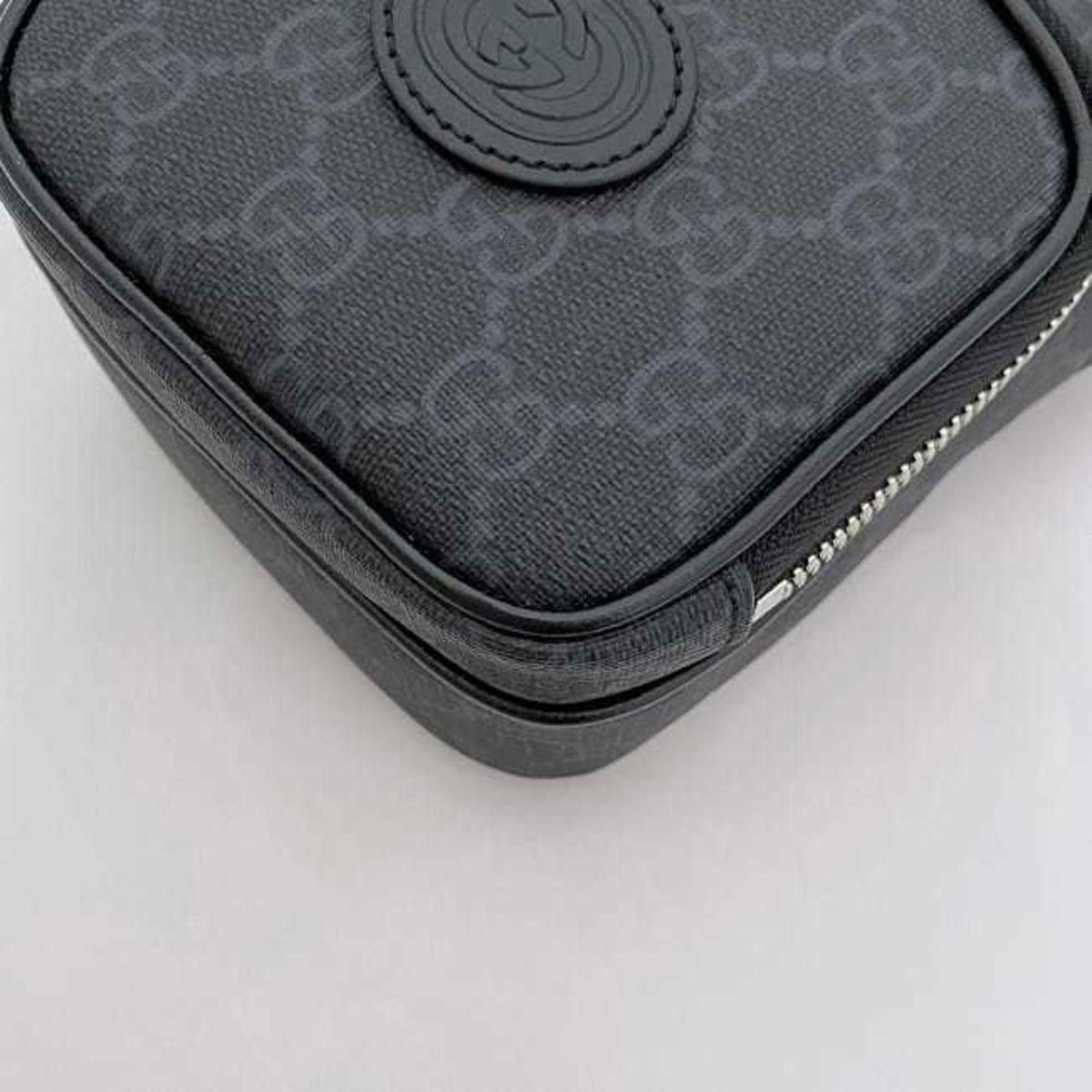 Gucci Black Pvc Leather Pochette Shoulder Bag (Pre-Owned)