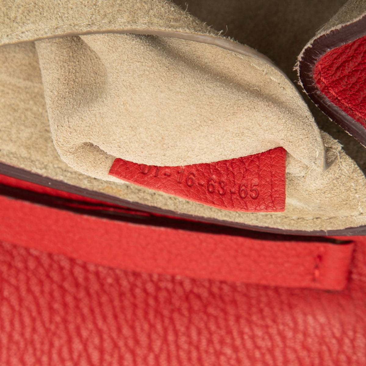 Chloé Drew Red Color Leather Shoulder Bag (Pre-Owned)