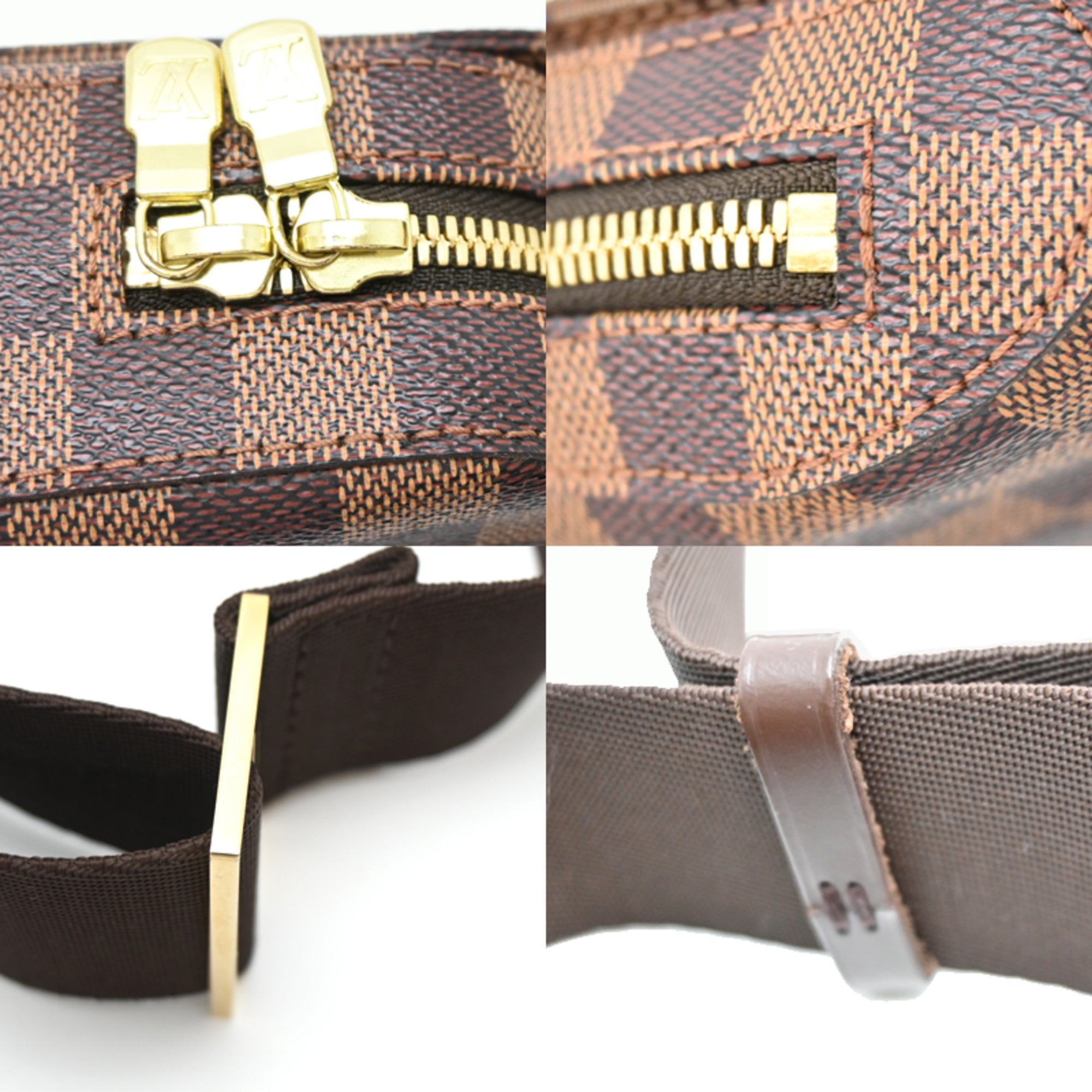 Louis Vuitton Brown Damier Canvas Sling Bag (Pre-Owned)