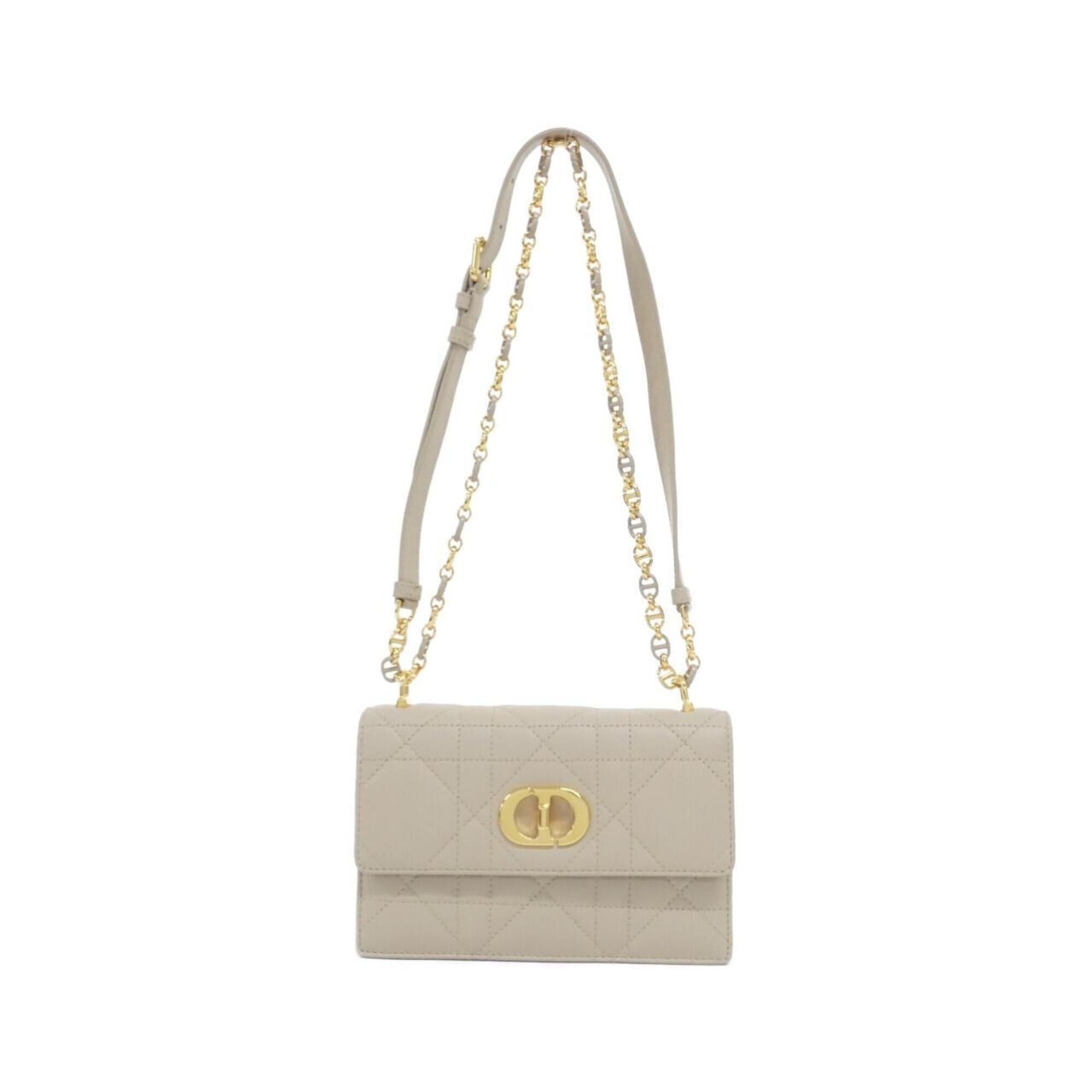 Christian Dior Beige Leather Handbag (Pre-Owned)